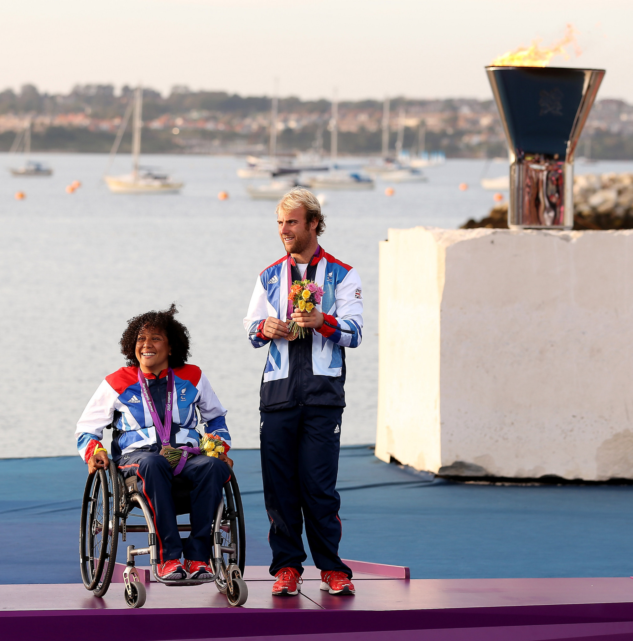 Alexandra Rickham, left, is an accomplished sailor who won a Paralympic bronze medal competing for Britain at London 2012 ©Getty Images