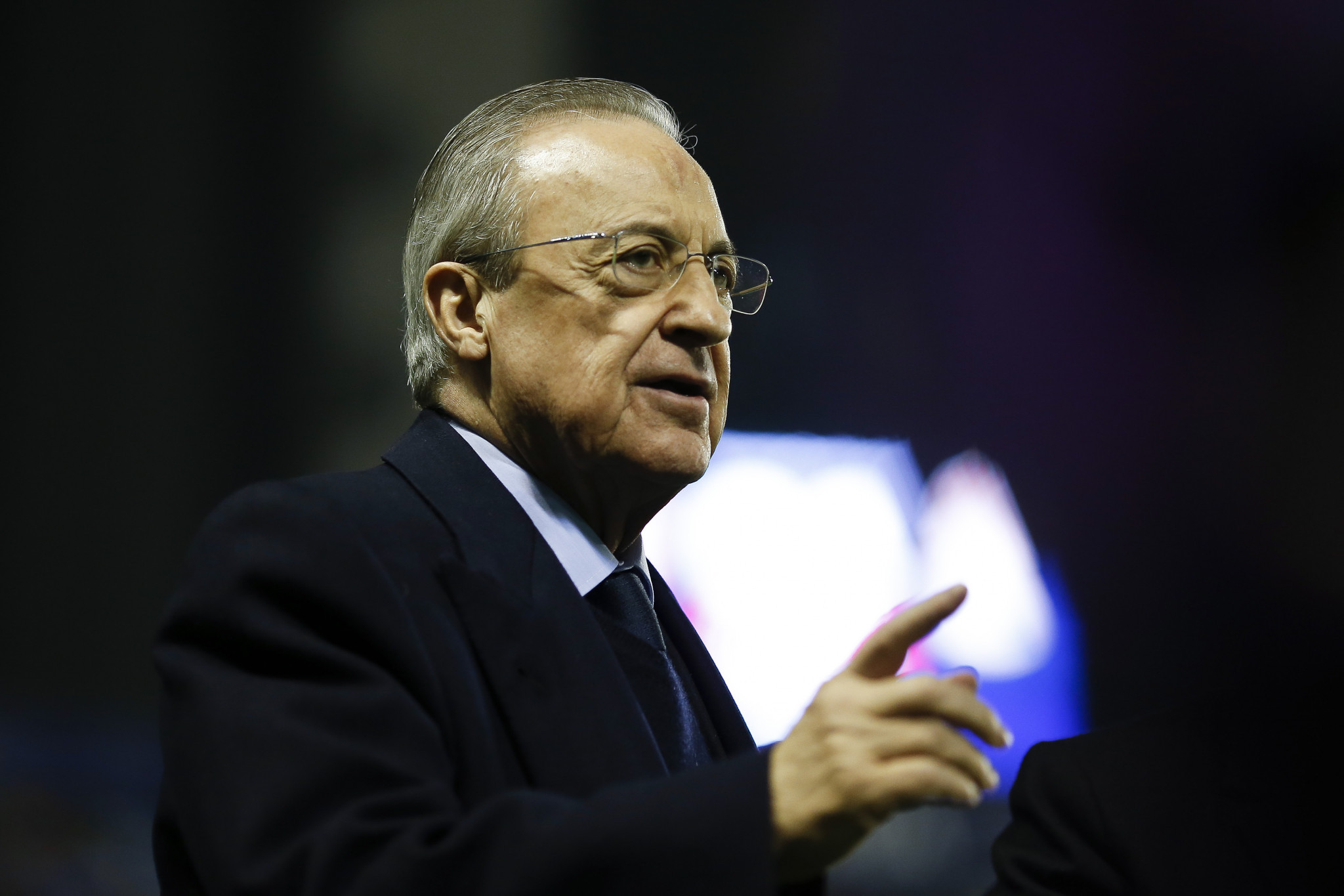 Real Madrid President Florentino Perez lead the Super League project that threatened UEFA ©Getty Images