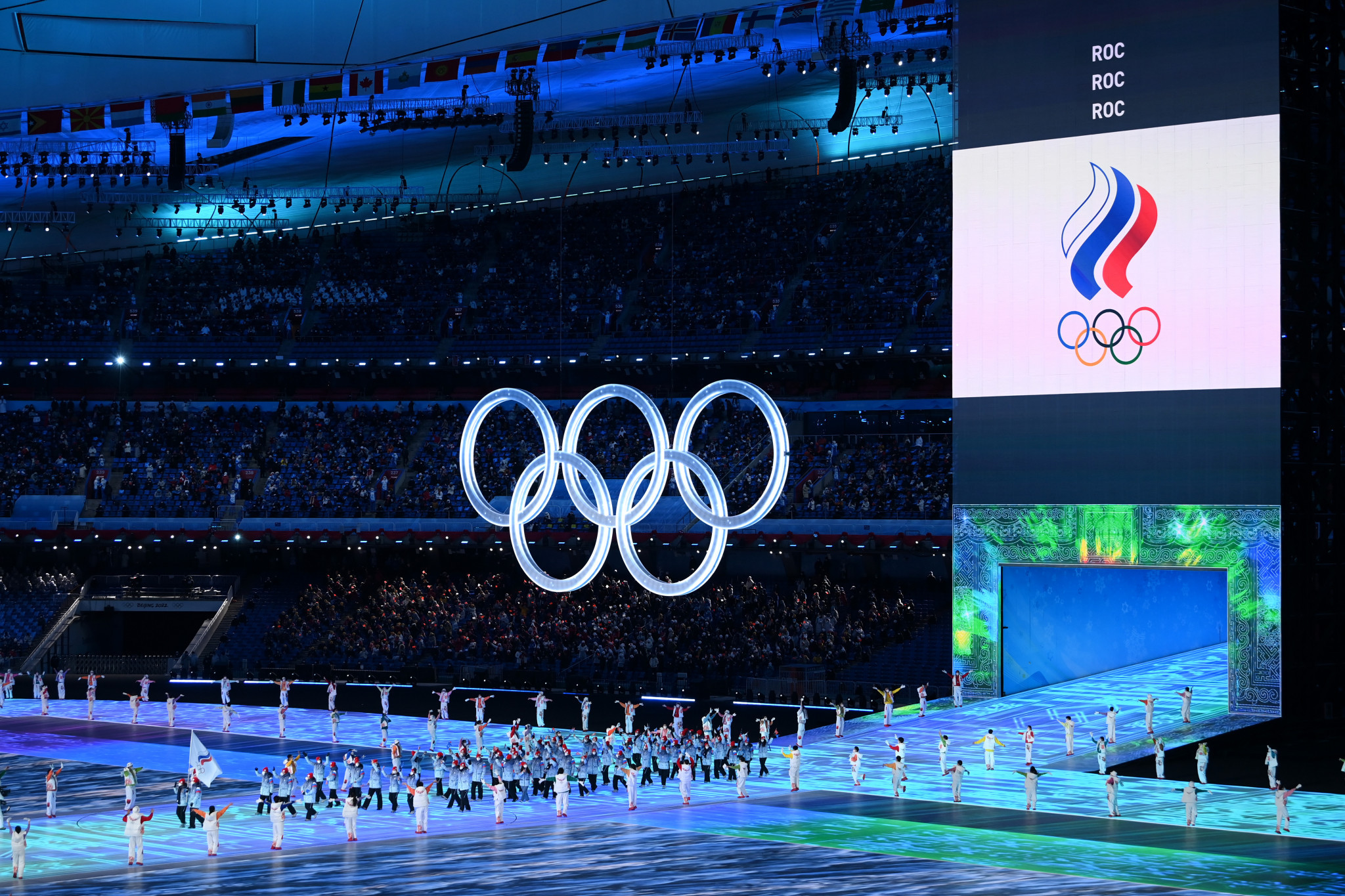 The Russian Olympic Committee have to compete under a neutral flag at the Olympic Games ©Getty Images