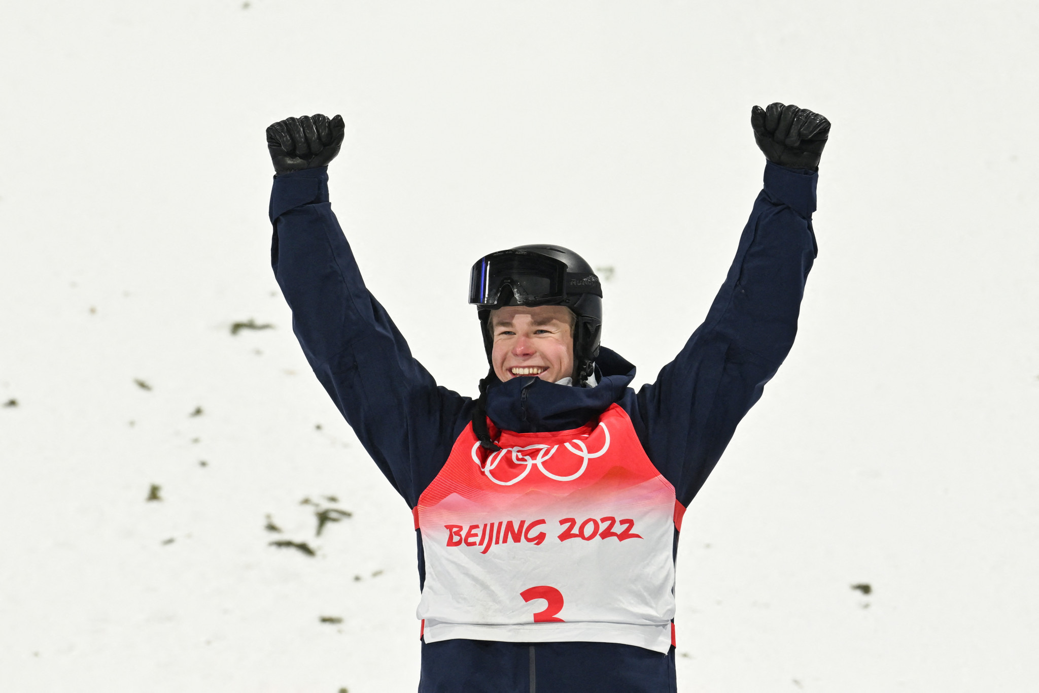 Sweden’s Walter Wallberg earned the men's moguls title at Beijing 2022 ©Getty Images