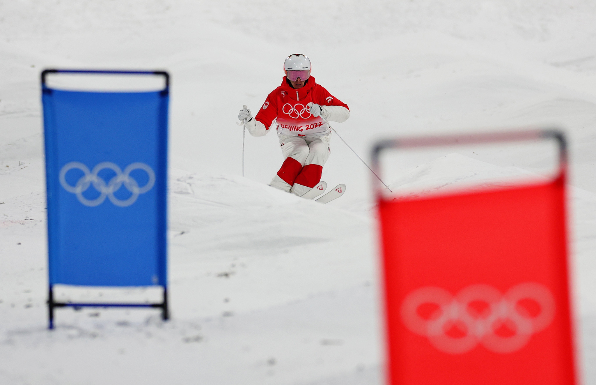 Mikaël Kingsbury won the third Olympic moguls medal of his career ©Getty Images