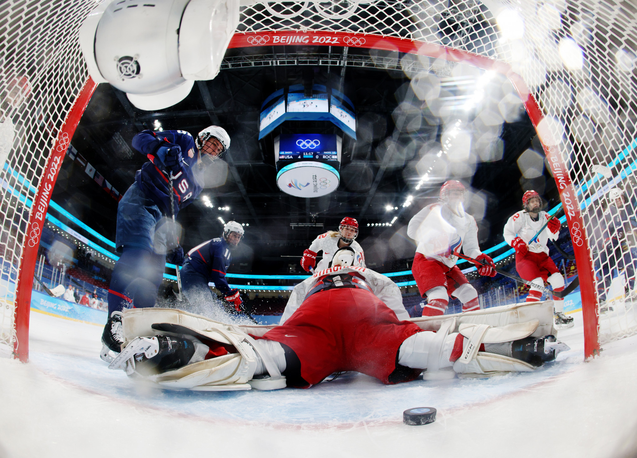 The United States were 5-0 winners versus ROC in the women's ice hockey tournament ©Getty Images