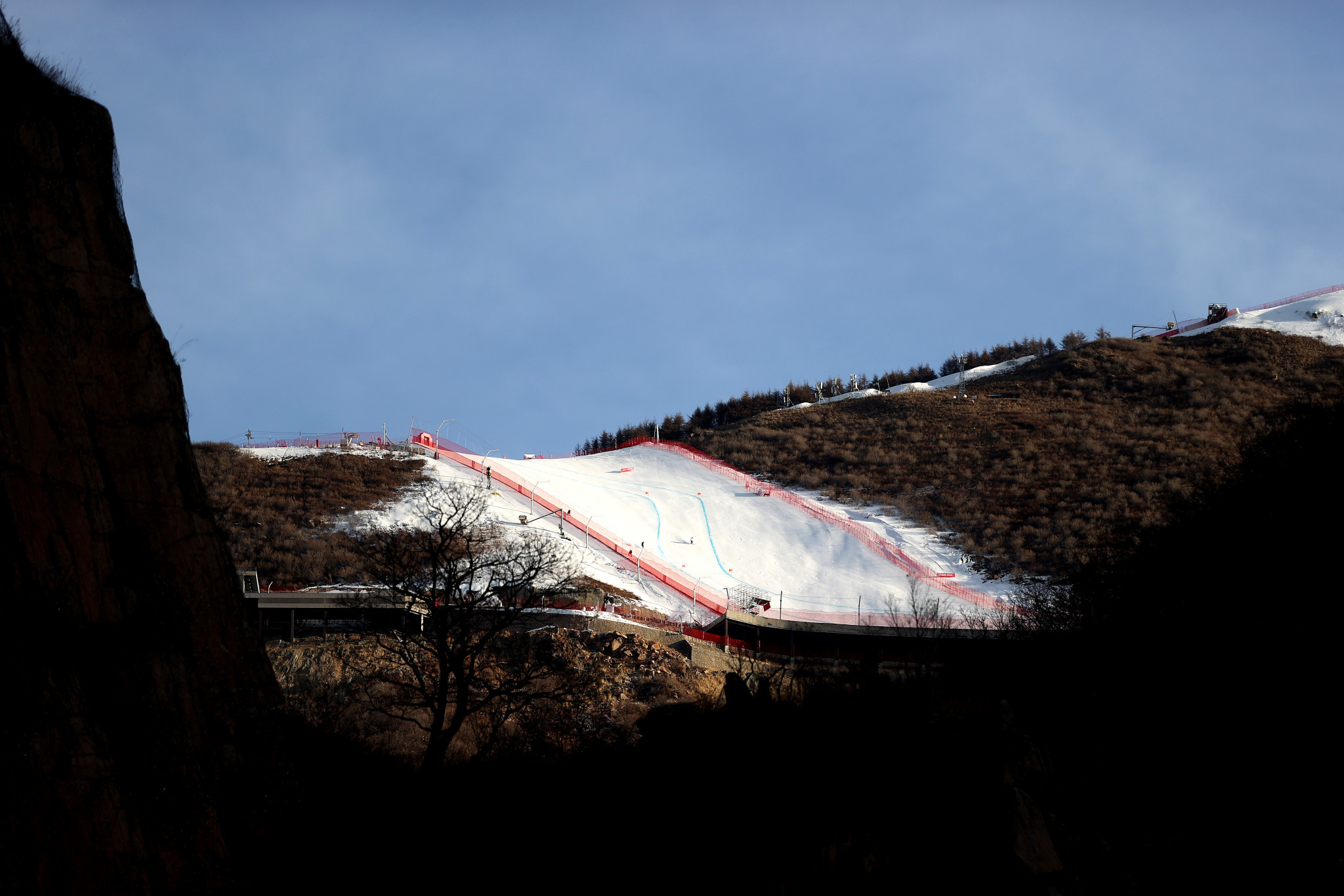 The men's downhill at Yanqing has been postponed due to high winds ©Getty Images