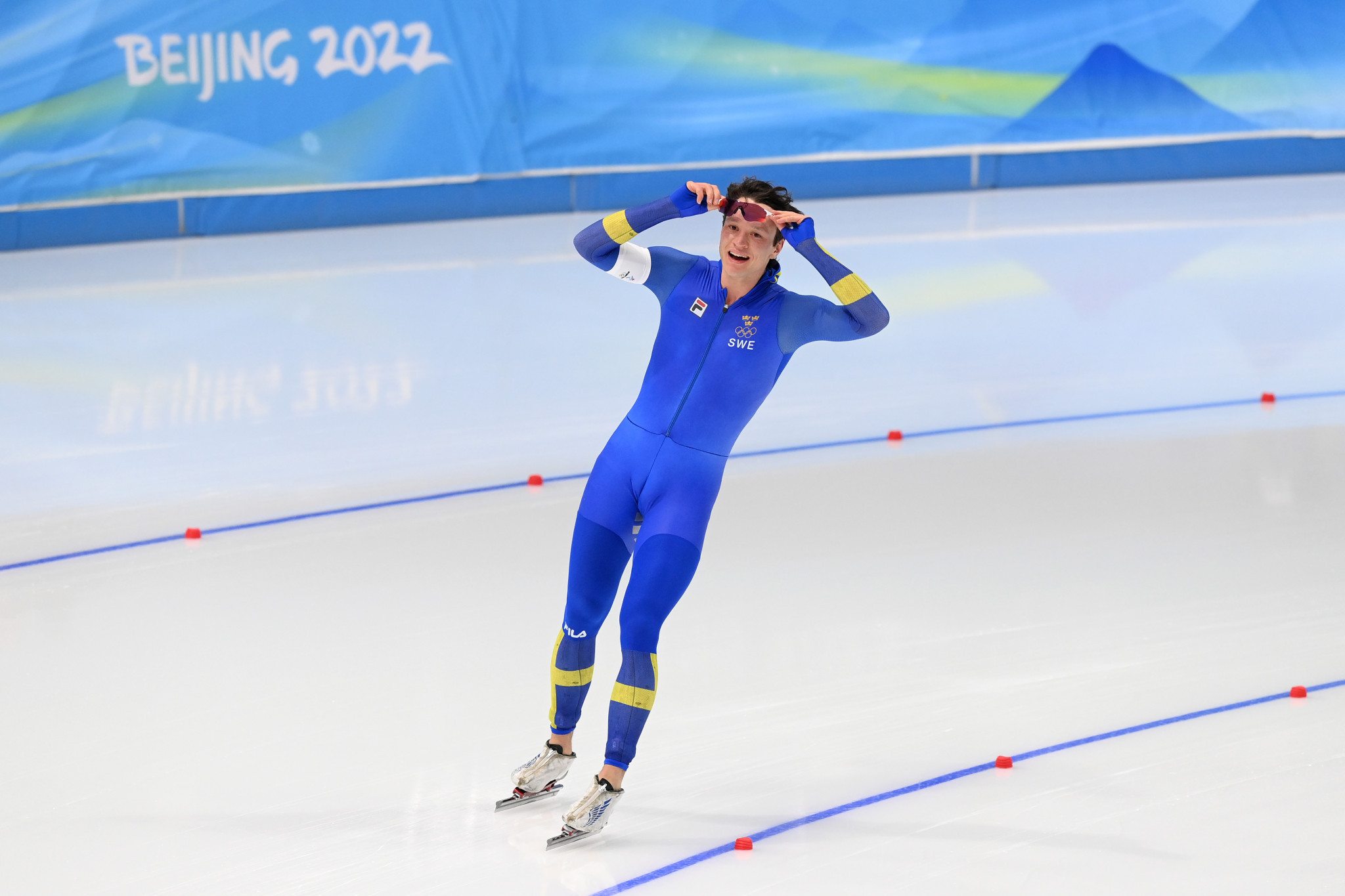 Van der Poel wins Sweden's first speed skating gold for 34 years in Olympic 5,000m record