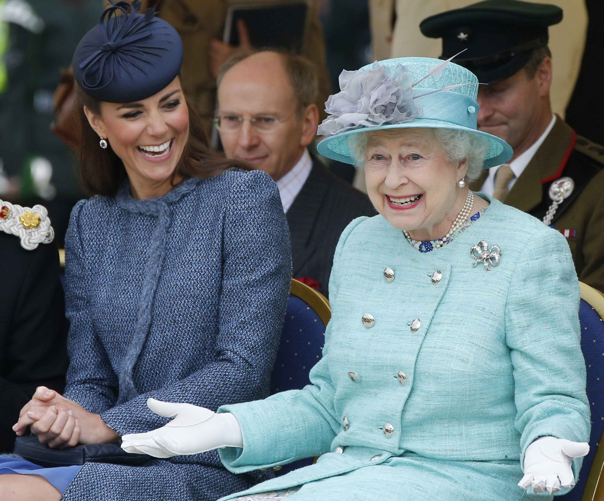 The Queen, seen with the Duchess of Cambridge at Royal Ascot races, is a keen fan of horse racing © Getty Images
