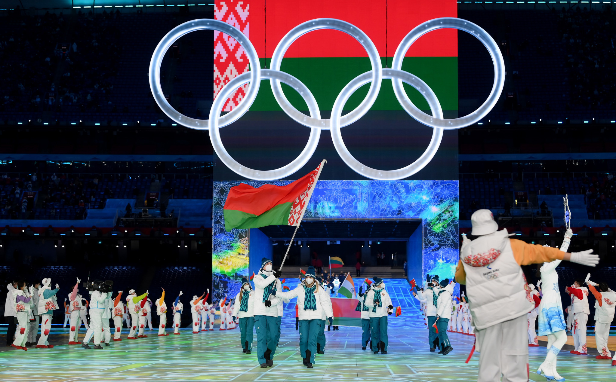 The United States Government announced that it is imposing visa restrictions on Belarusians officials tried to forcibly get Krystsina Tsimanouskaya to leave Tokyo 2020 last year ©Getty Images