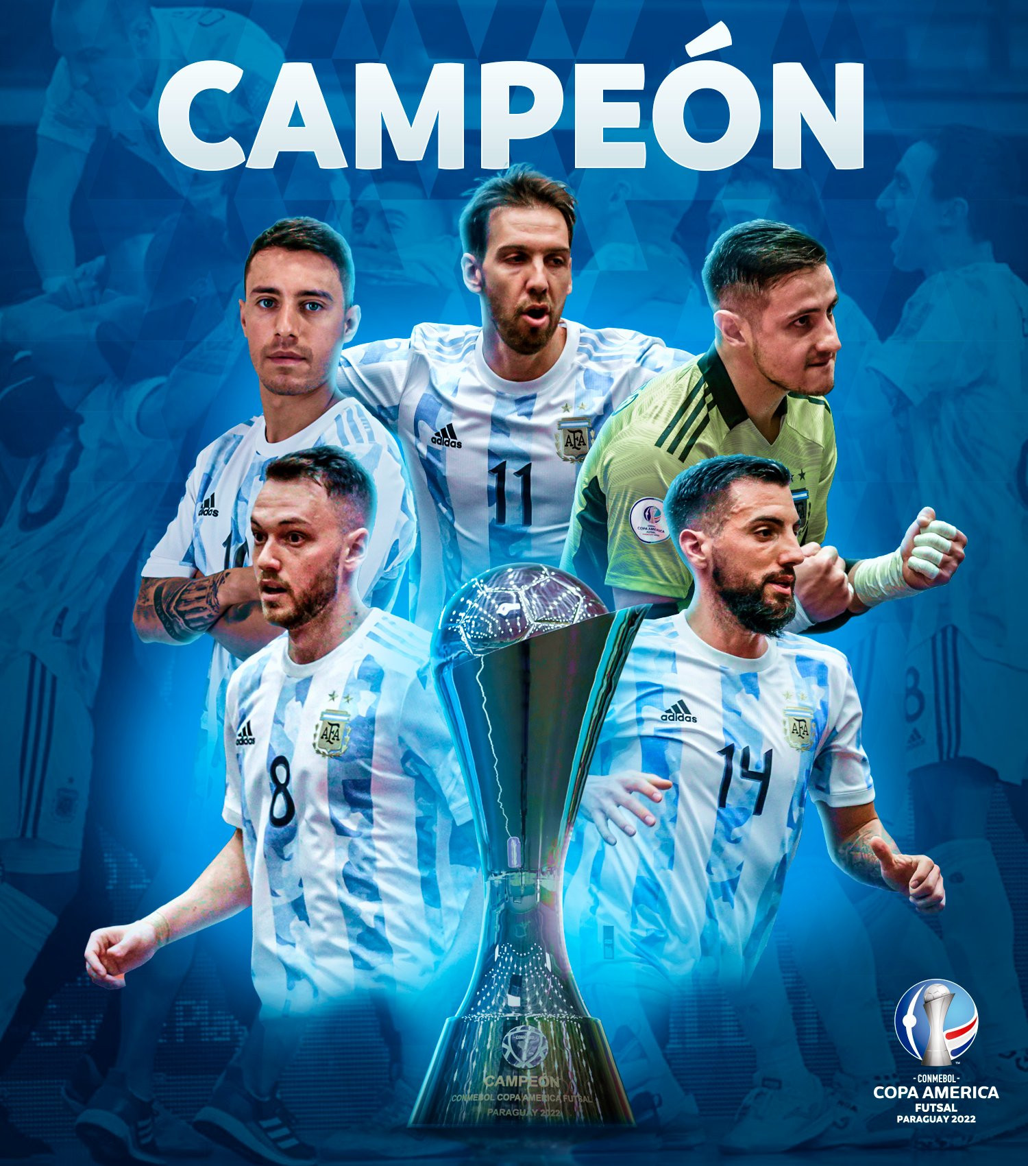 Argentina narrowly beat Paraguay to win Copa América de Futsal
