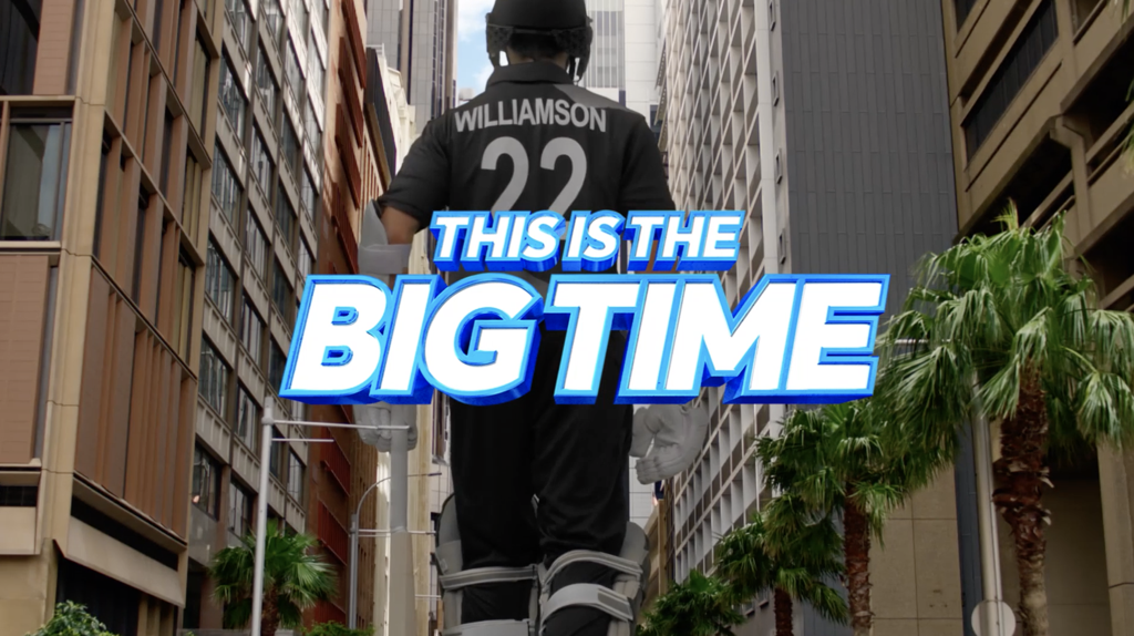 New Zealand captain Kane Williamson features prominently in the This is the Big Time marketing campaign ©ICC