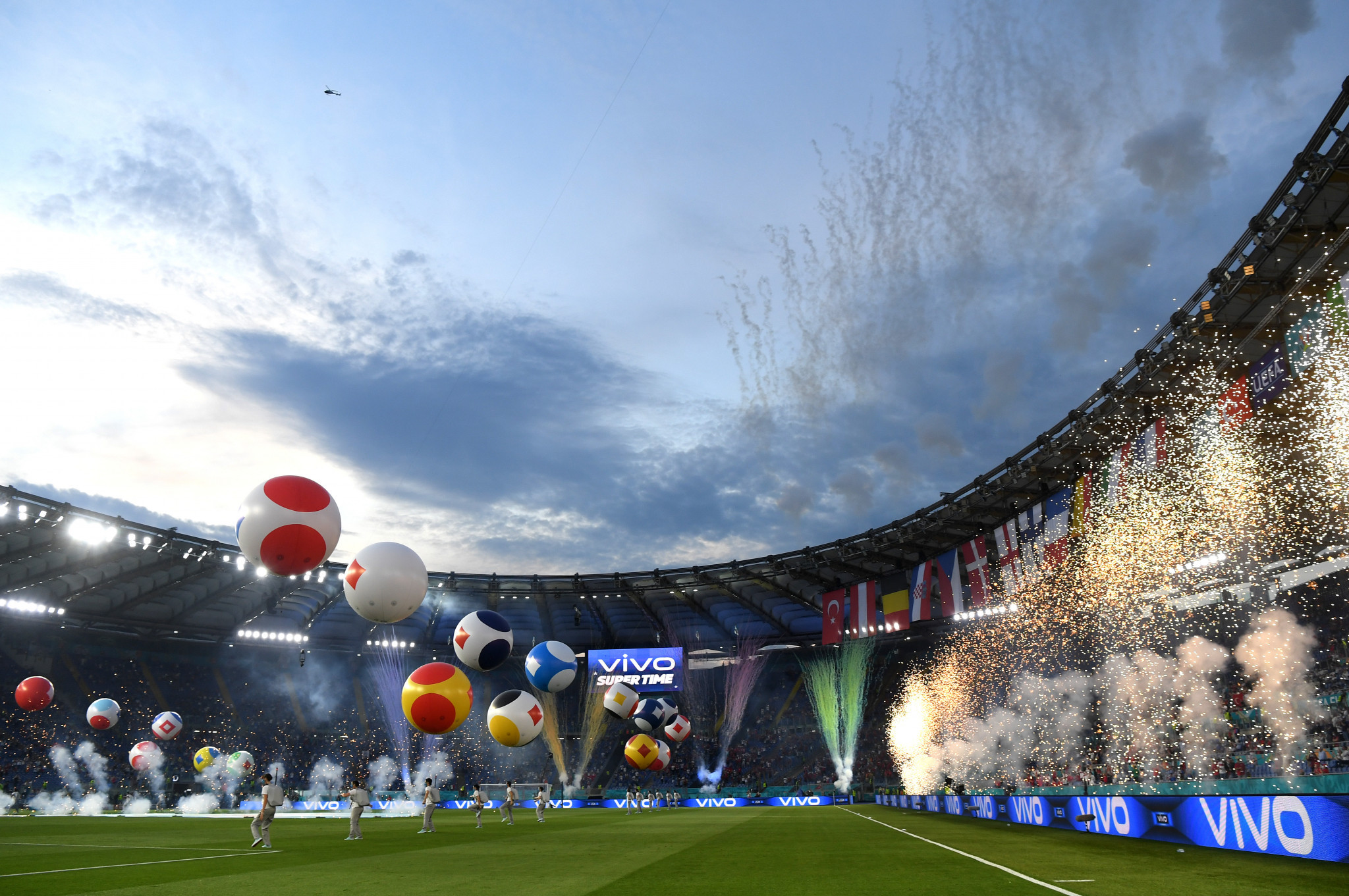 The Stadio Olimpico in Rome staged the first match of UEFA Euro 2020 last year ©Getty Images