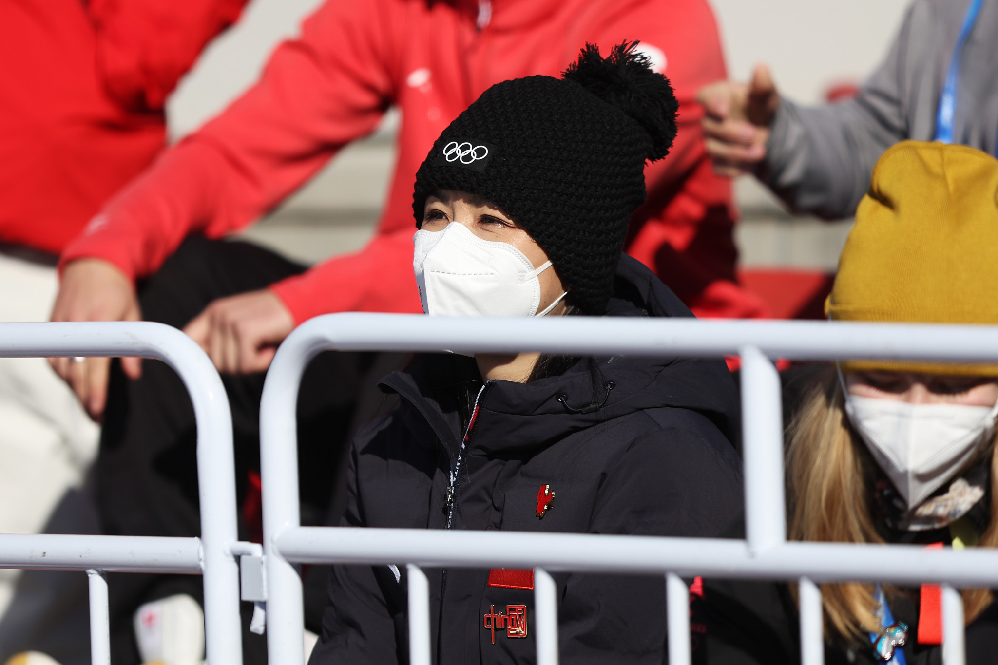 Peng Shuai was spotted watching the women's freeski big air final today ©Getty Images
