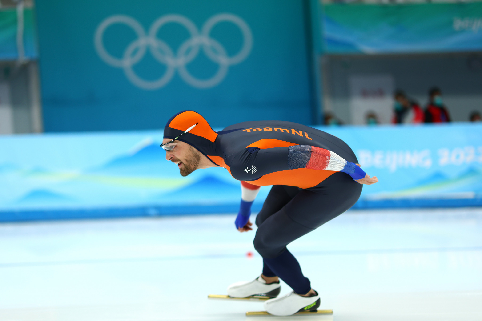 Kim was third in the men's 1,500m, won by Kjeld Nuis as the Dutch dominance of speed skating continued ©Getty Images