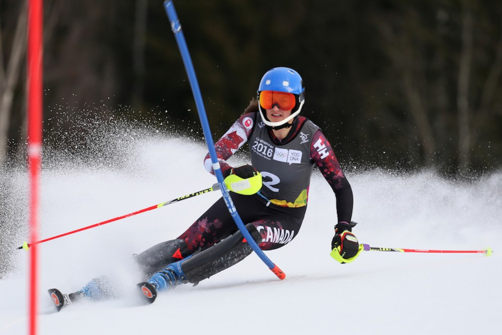 Ali Nullmeyer claimed Canadian silver in the slalom race ©Lillehammer 2016