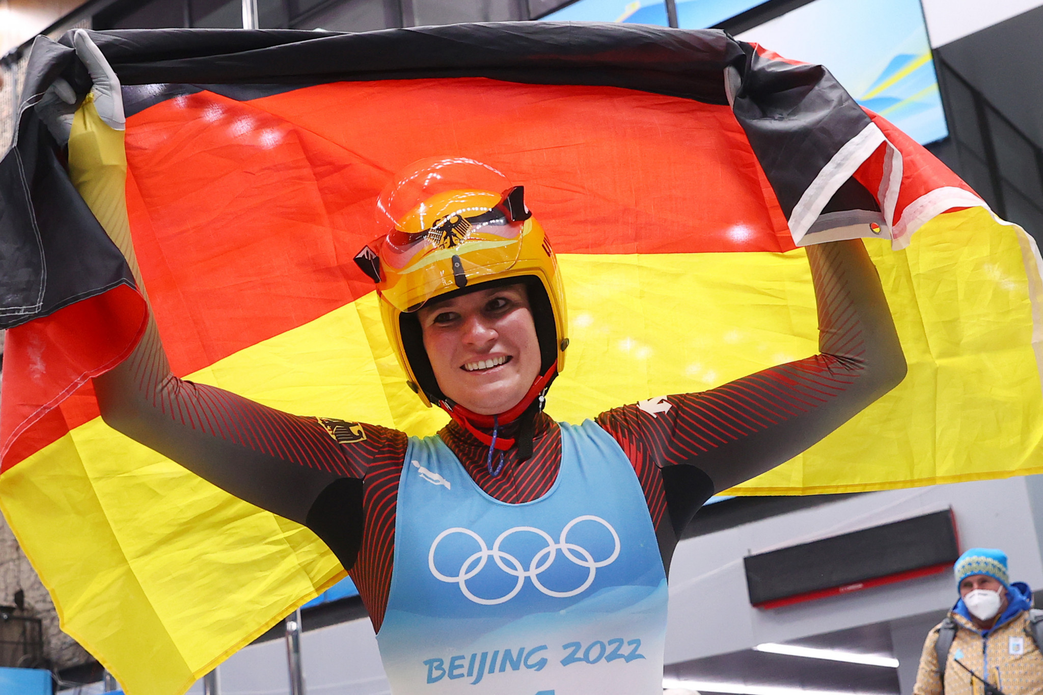 Natalie Geisenberger claimed her third successive Olympic luge singles title ©Getty Images
