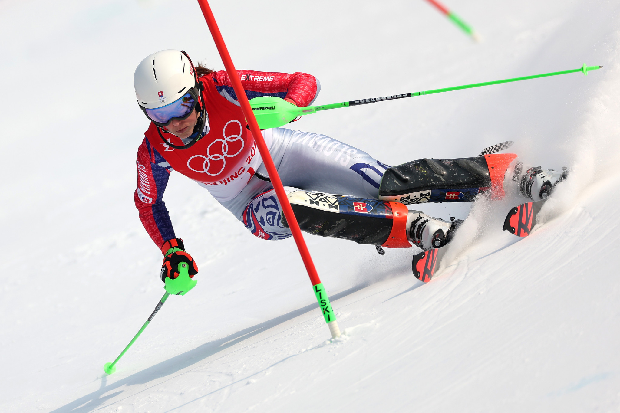 There was American disappointment in the women's slalom, however, as Mikaela Shiffrin missed a gate, making Slovakian Petra Vlhová's route to the gold medal more straightforward ©Getty Images
