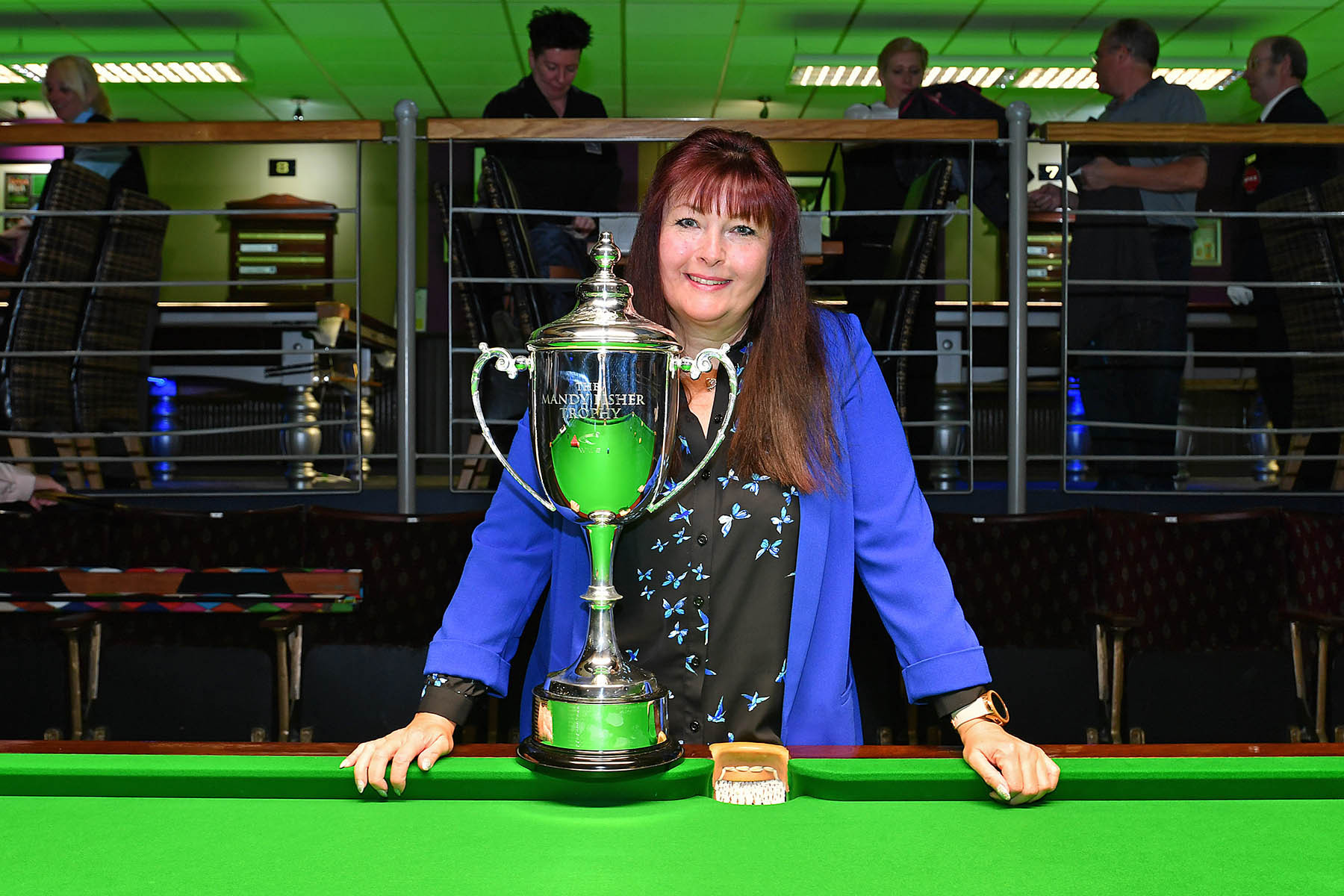 The renamed Mandy Fisher Trophy is up for grabs at the World Women's Snooker Championship ©World Women’s Snooker 