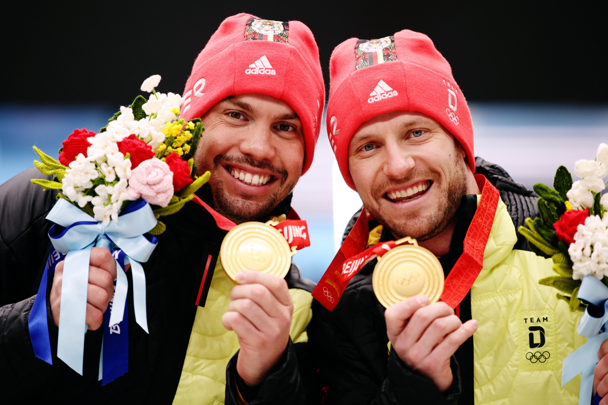 Tobias Wendl and Tobias Arlt earned the gold by 0.099 seconds ©Getty Images