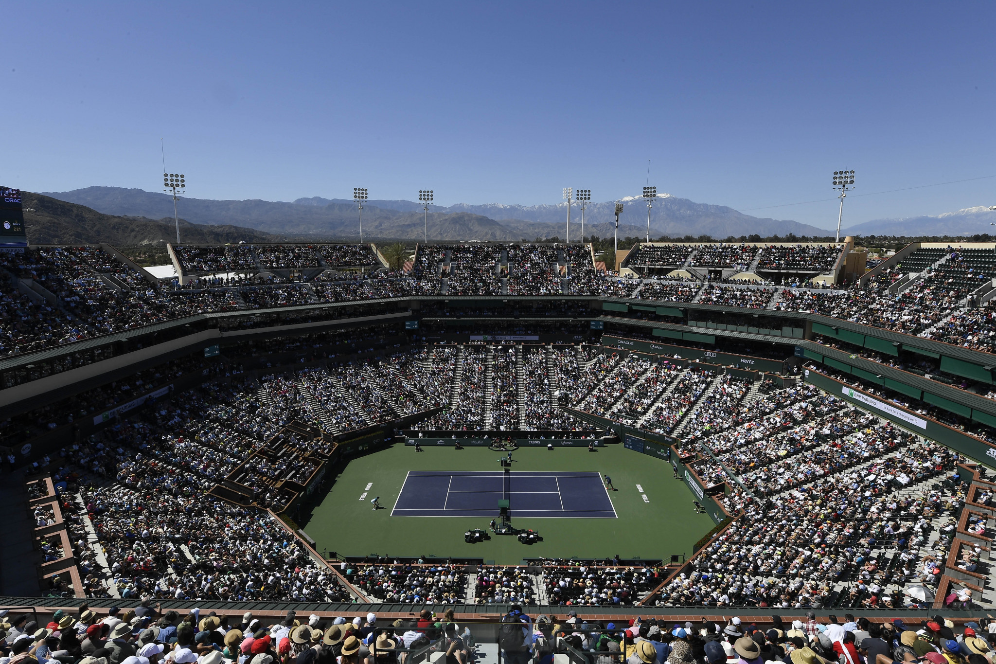Proof of vaccination against COVID-19 is due to be required for entry into the Indian Wells Tennis Garden ©Getty Images