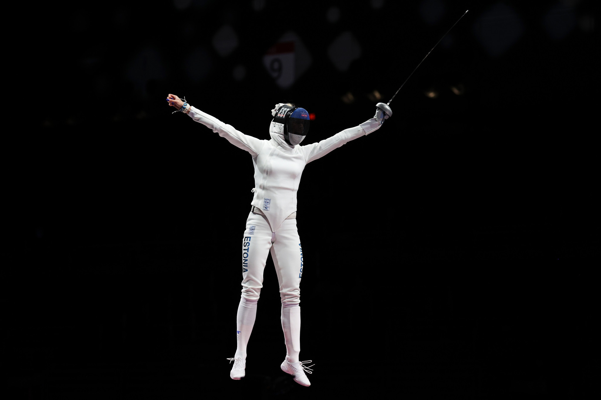 Estonia's Katrina Lehris, winner of an Olympic gold medal in the team discipline at Tokyo 2020, heads the field for the épée World Cup in Barcelona ©Getty Images