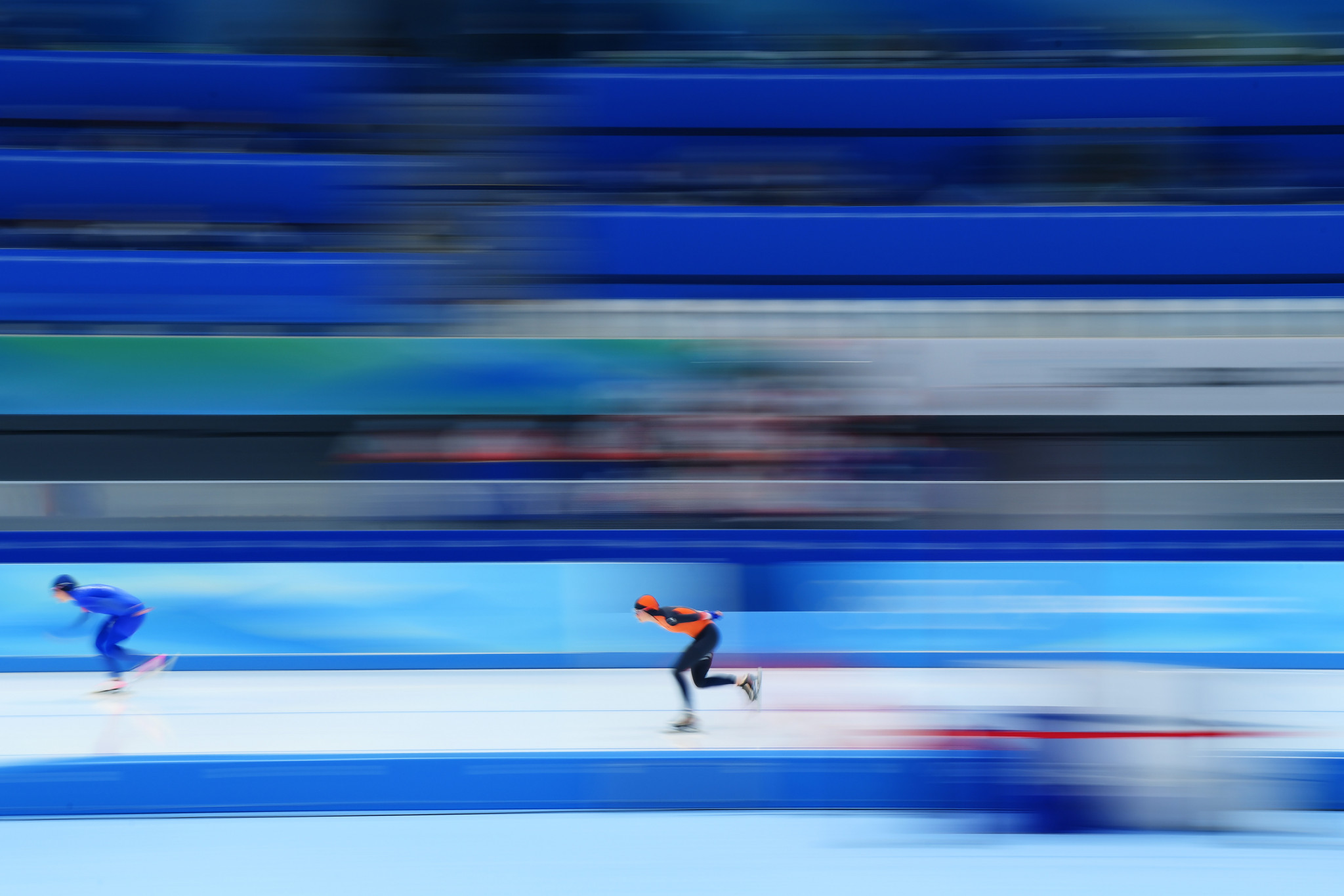 Irene Schouten of the Netherlands earned gold in the women's 1500 metres speed skating event today, in an Olympic record time ©Getty Images  