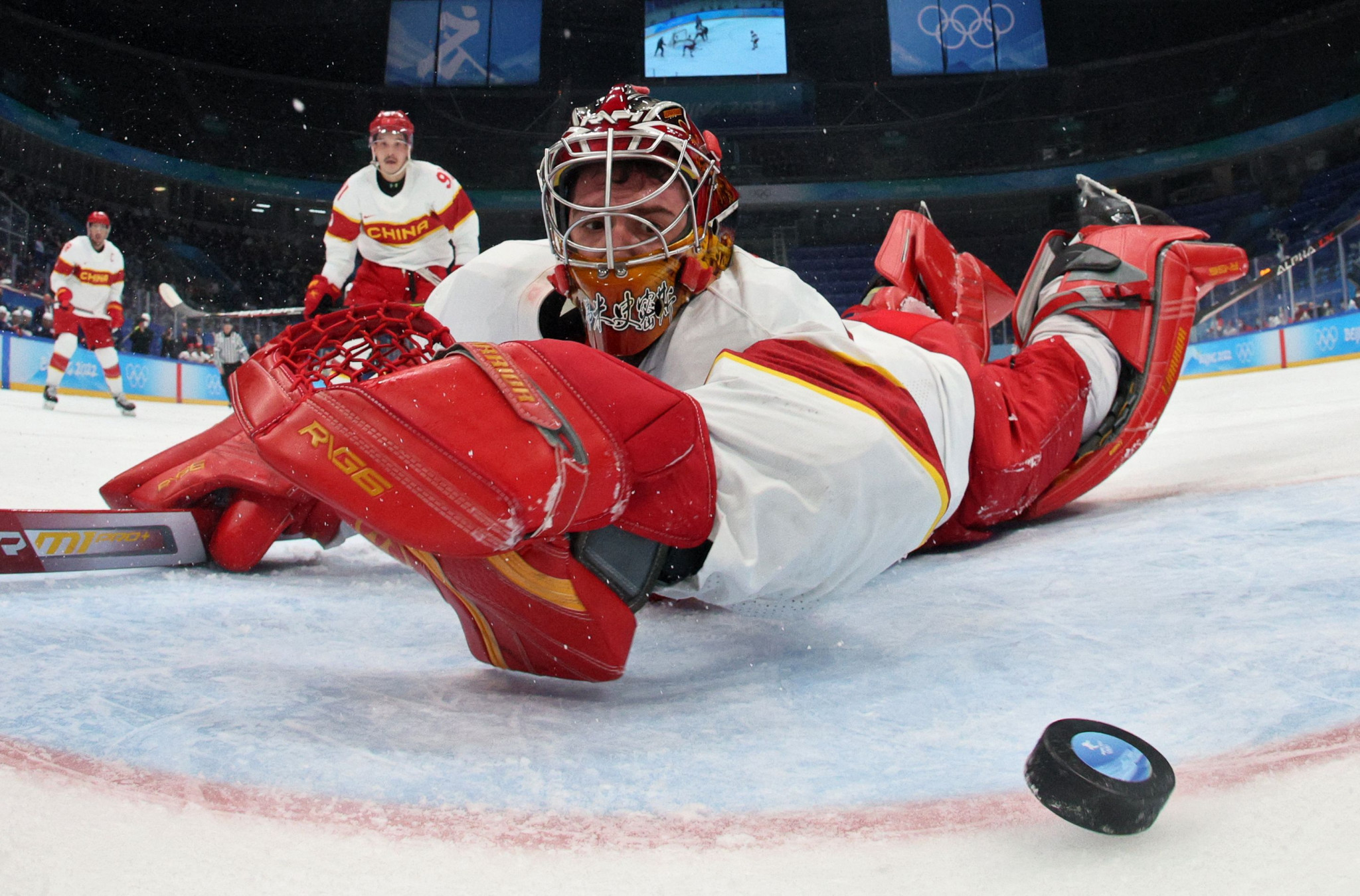 China suffered an 8-0 loss to the United States a Beijing 2022 in their first Olympic ice hockey match ©Getty Images