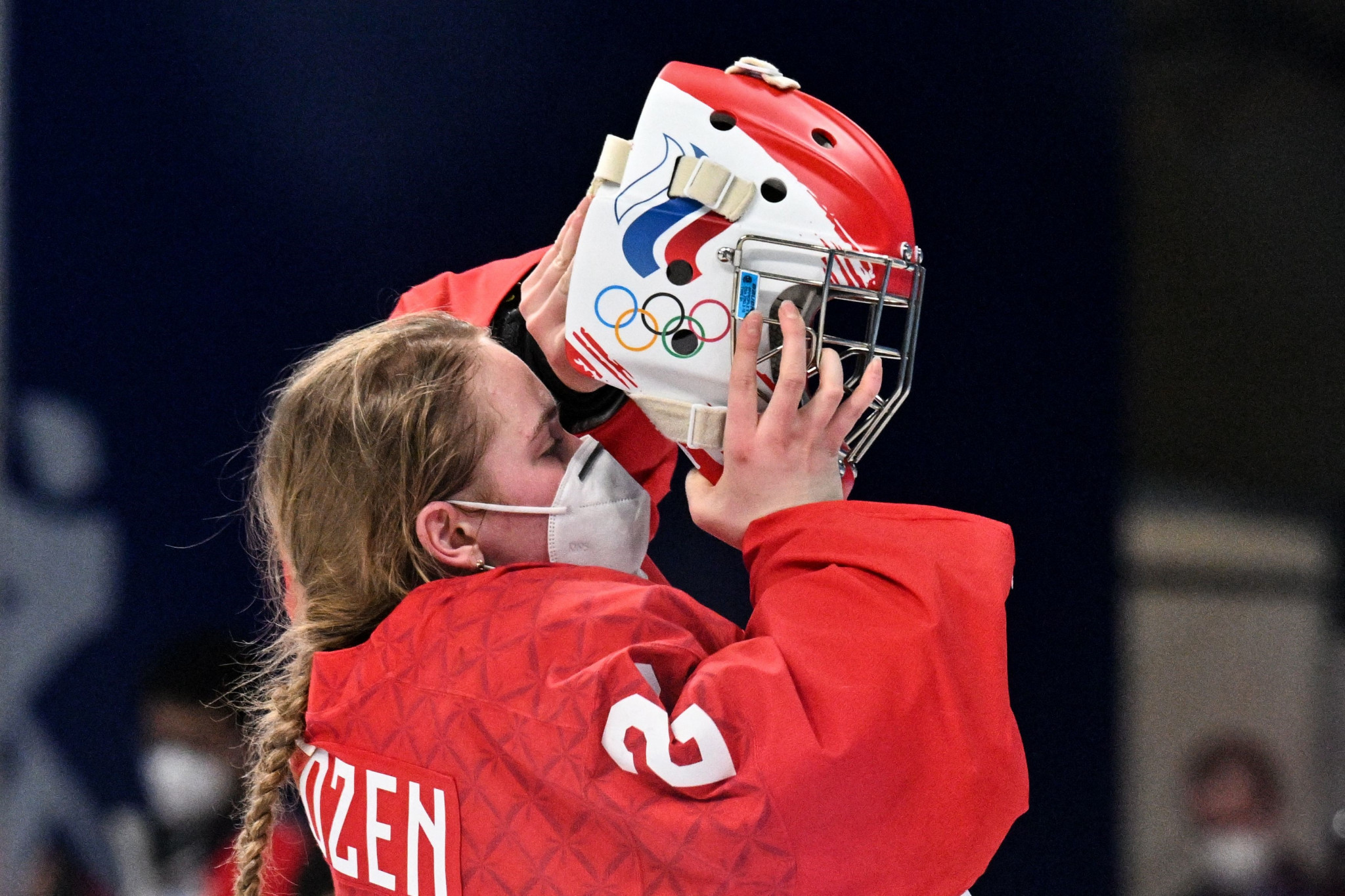 ROC's players wore masks at Beijing 2022 in the first two periods against Canada before taking them off for the final 20 minutes but now put them back on again for their quarter-final against Switzerland ©Getty Images