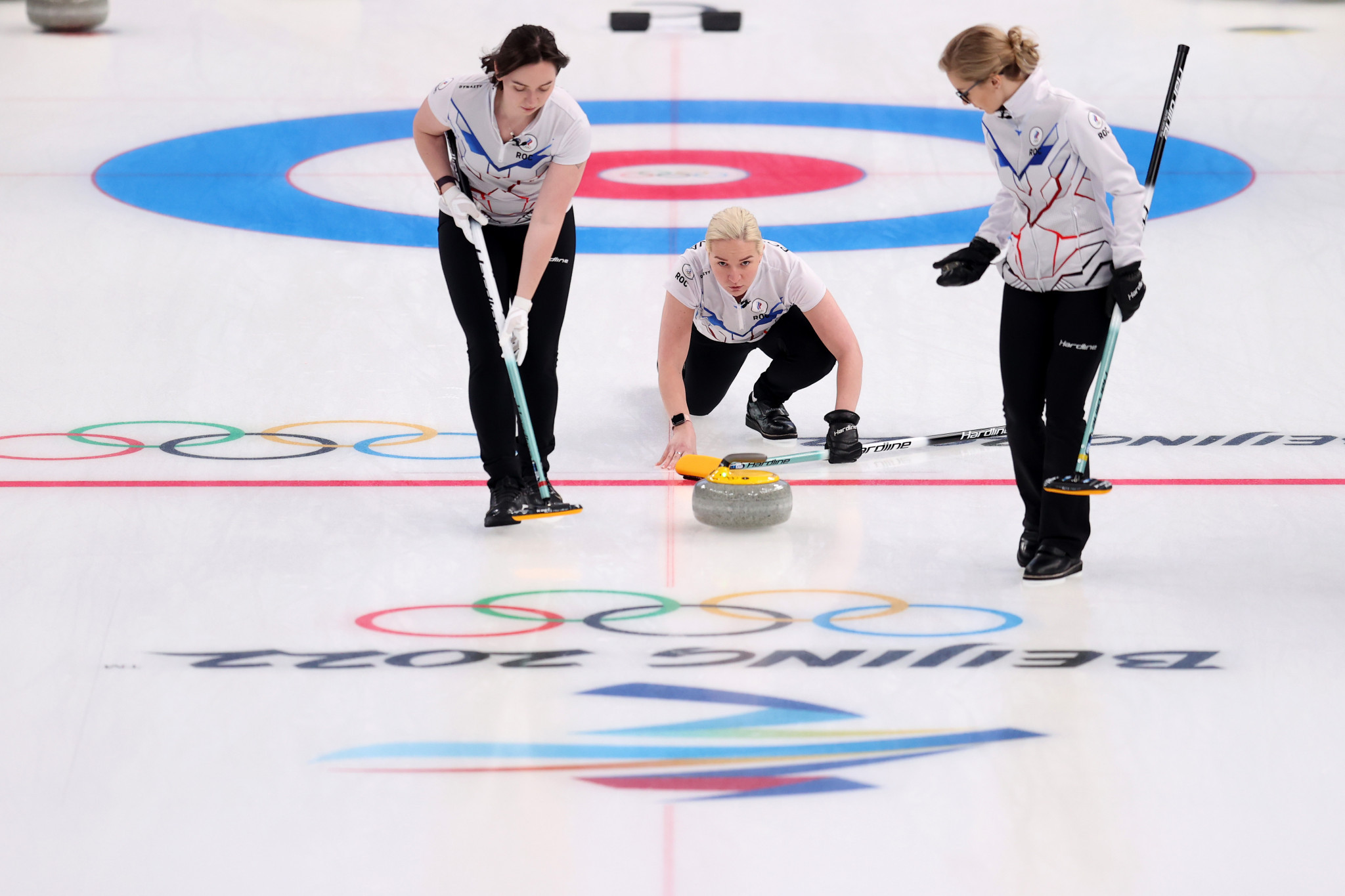 Round-robin action continued in the women's curling competition at the National Aquatics Centre ©Getty Images