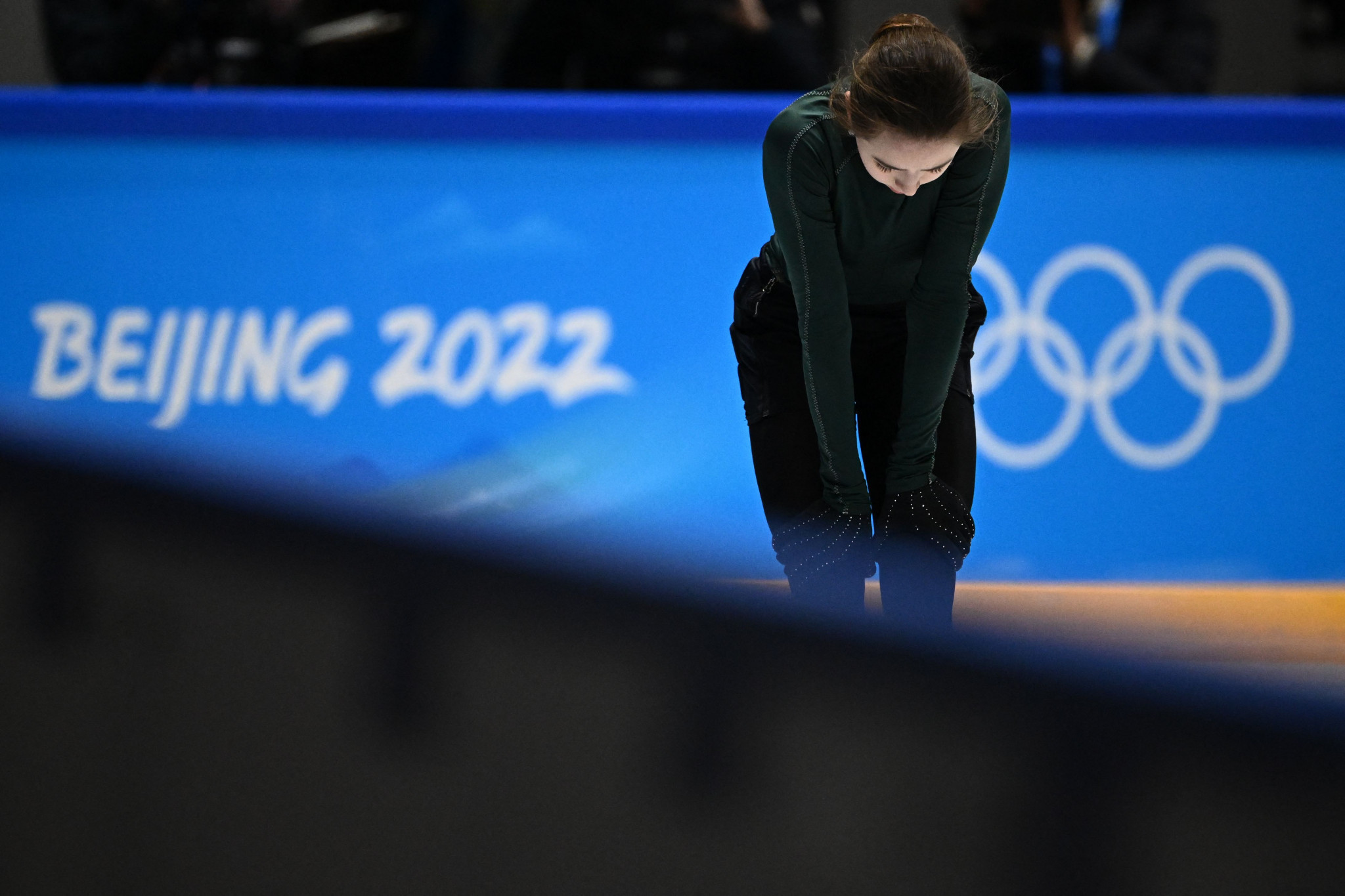 Kamila Valieva is currently clear to compete next week in the Olympic women's singles but is the centre of intense scrutiny at Beijing 2022 ©Getty Images