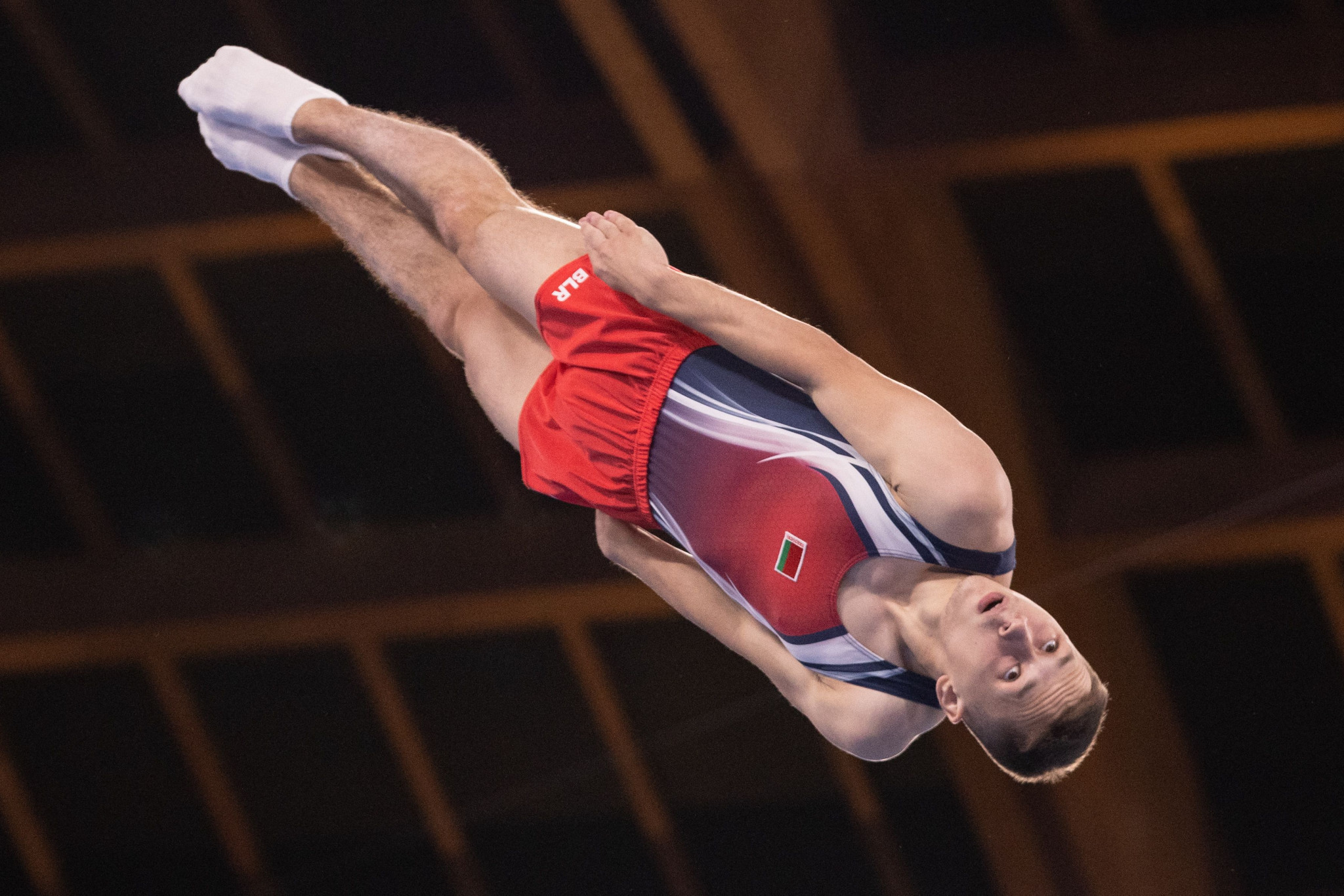 Olympic champion Litvinovich leads first round at FIG Trampoline World Cup in Baku