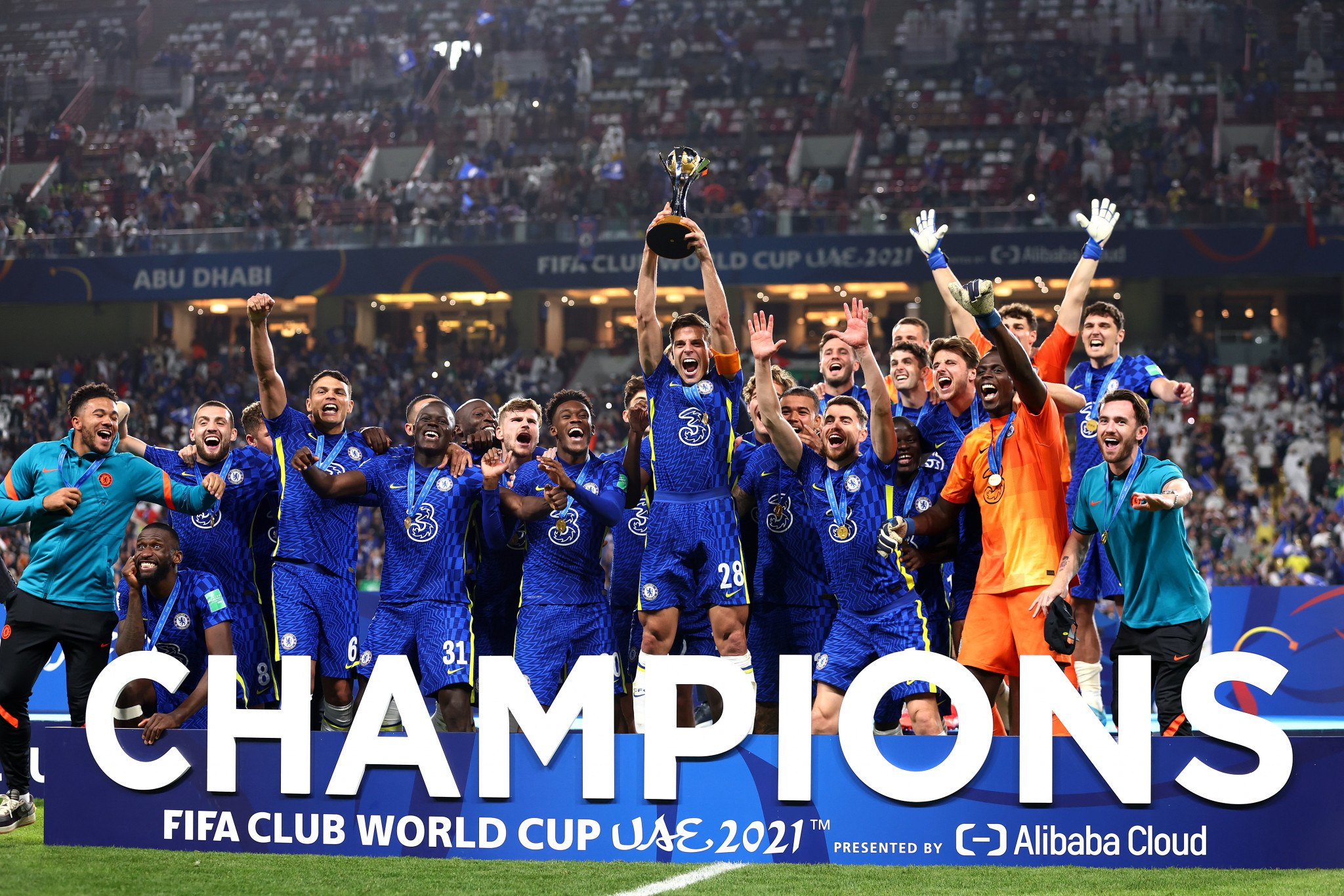 Chelsea lifted the FIFA Club World Cup in Abu Dhabi last month ©Getty Images