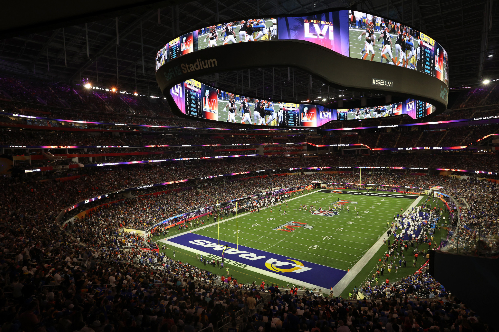 effect afternoon Replenishment Star-filled SoFi Stadium makes impression with hosting of Super Bowl LVI