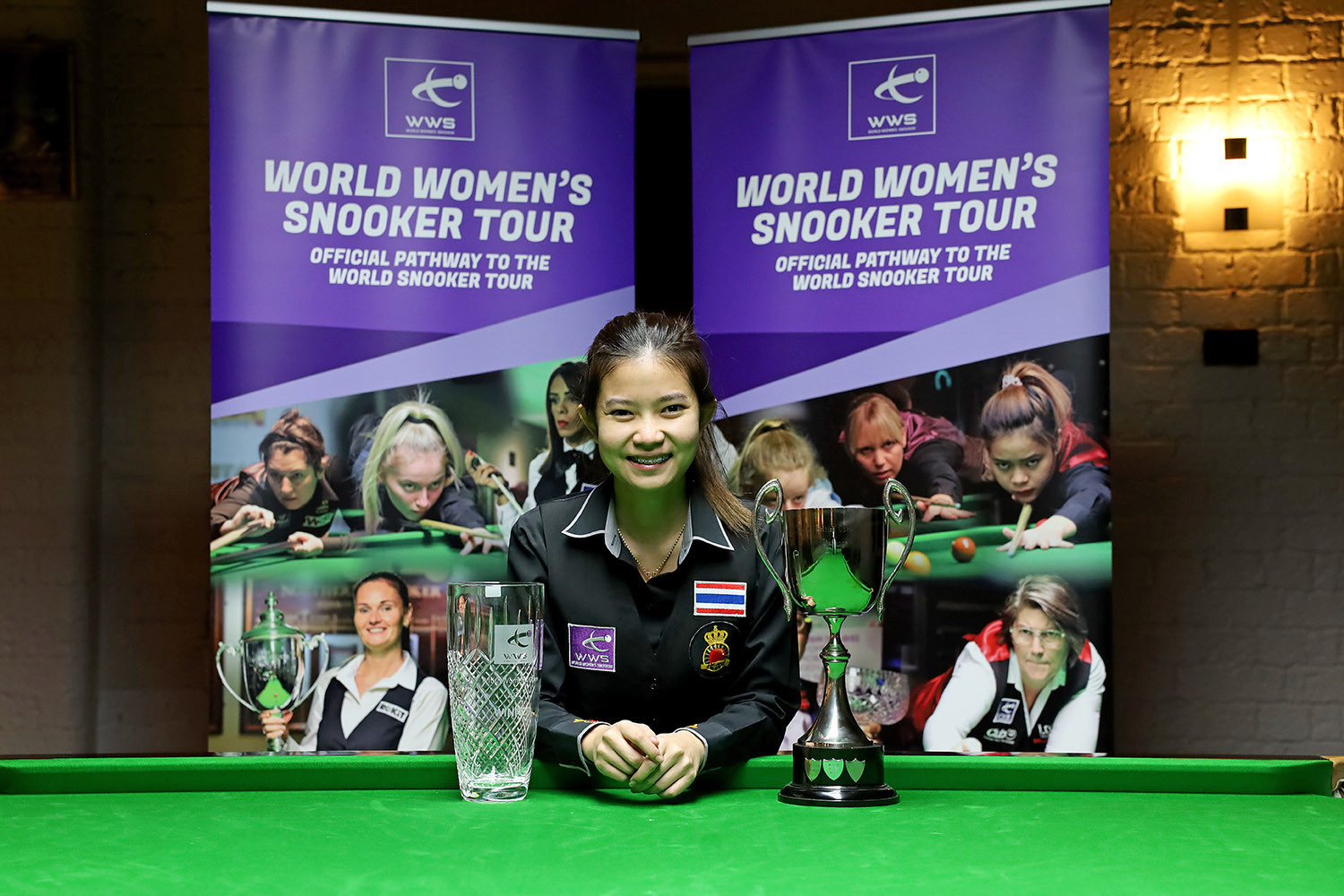 Nutcharut Wongharuthai of Thailand won the World Women's Snooker Championship final in dramatic fashion, defeating Wendy Jans 6-5 on the final black ©World Women's Snooker