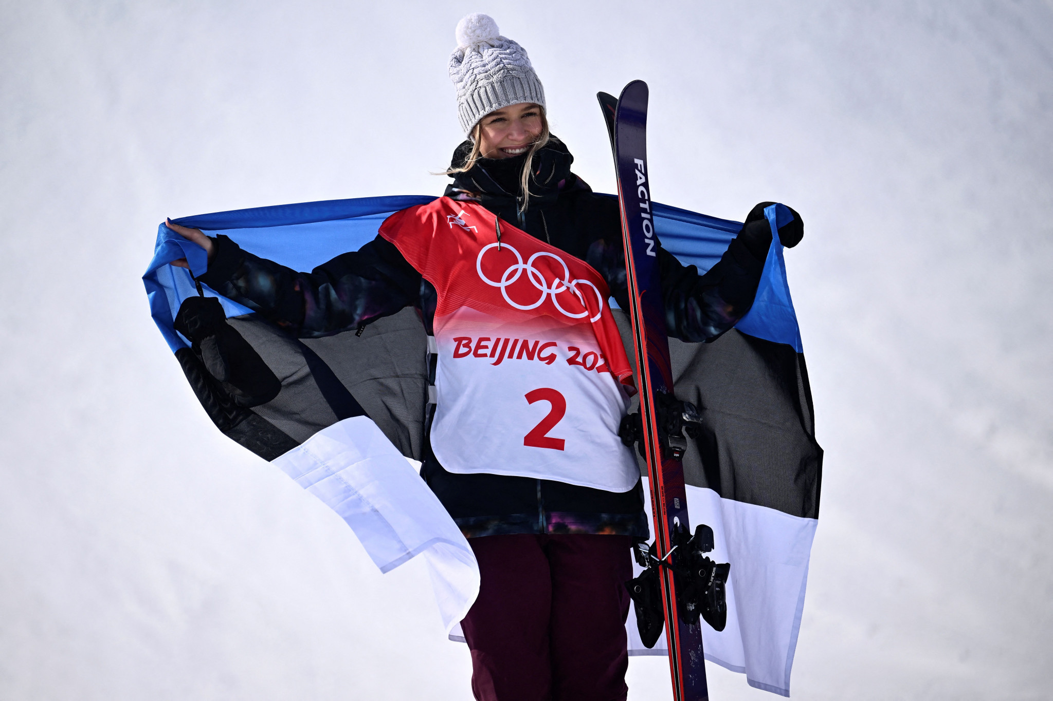 Kelly Sildaru won Estonia's first medal at the Olympics in 12 years when she finished third ©Getty Images
