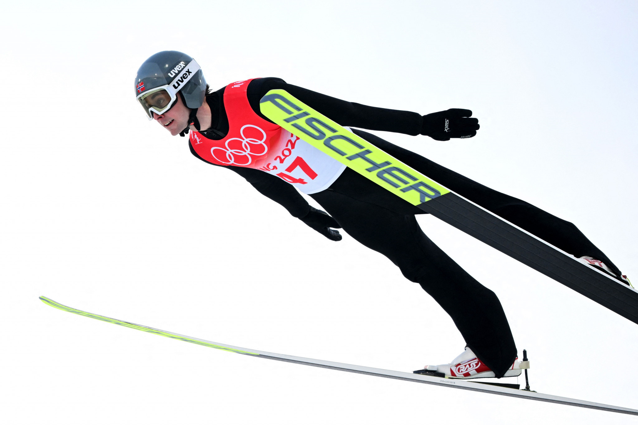 Jarl Magnus Riiber took the lead with an impressive ski jumping round only to go the wrong way in the cross-country ©Getty Images