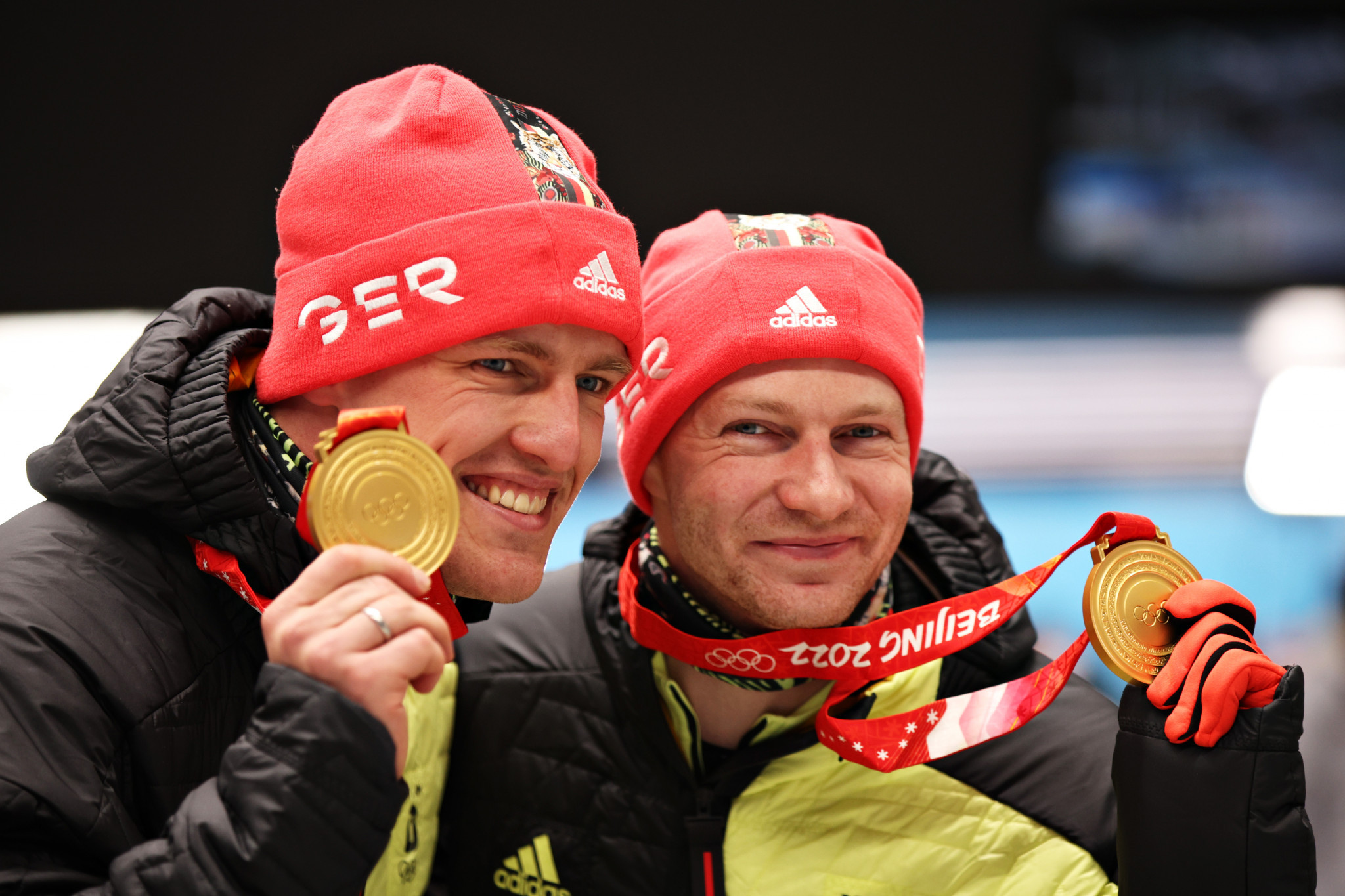 Francesco Friedrich and Thorsten Margis won two man bob gold for the second Olympics in a row Ⓒ Getty Images