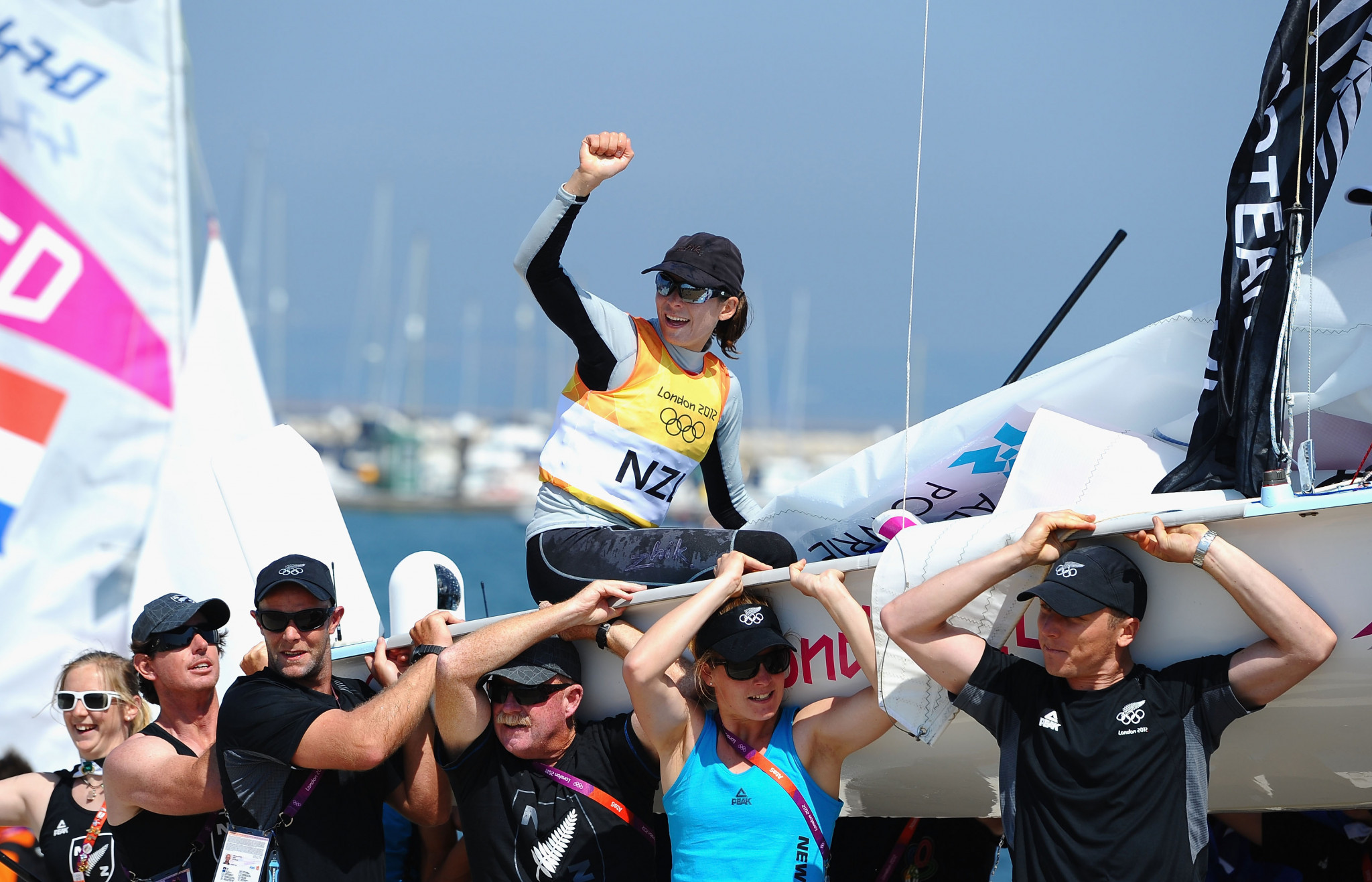 New Zealand's women's 470 class London 2012 gold medallist Jo Aleh is targeting a return to the Olympics at Paris 2024 ©Getty Images