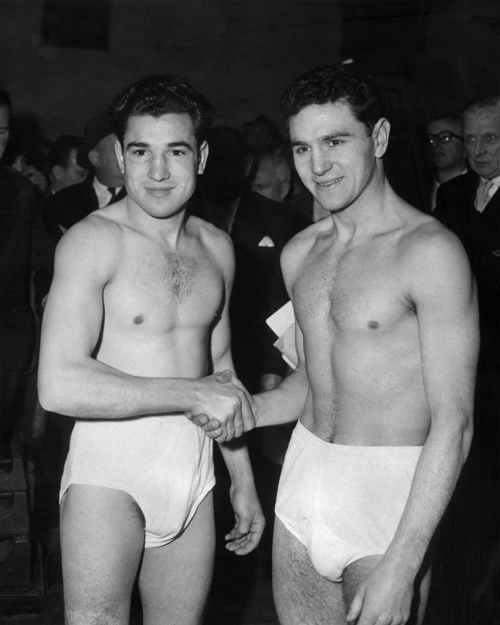 Bobby Neill, right, was a British featherweight champion ©Getty Images