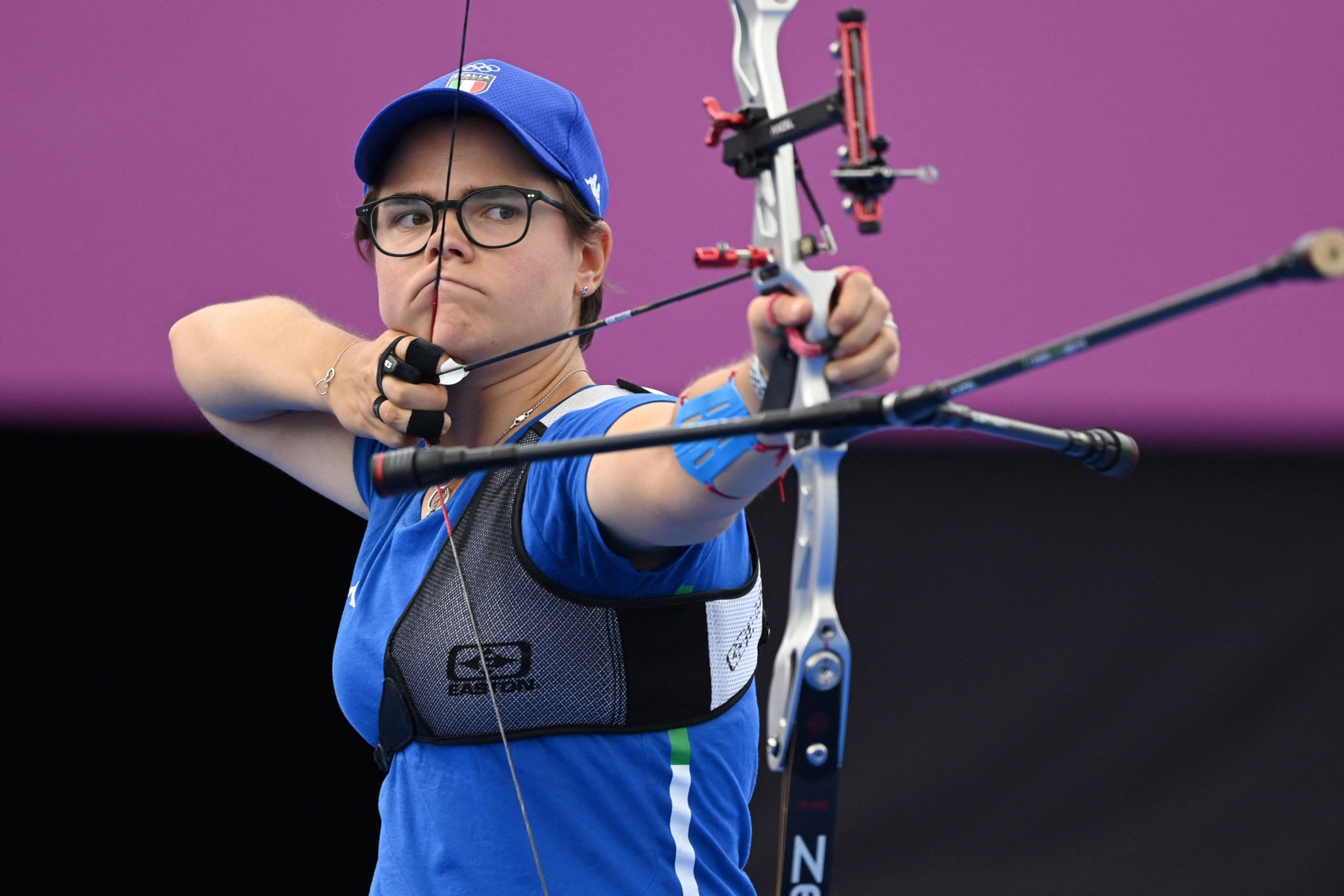 Italy's Olympic bronze medallist Lucilla Boari exited the women's recurve competition at the European Indoor Archery Championships ©Getty Images