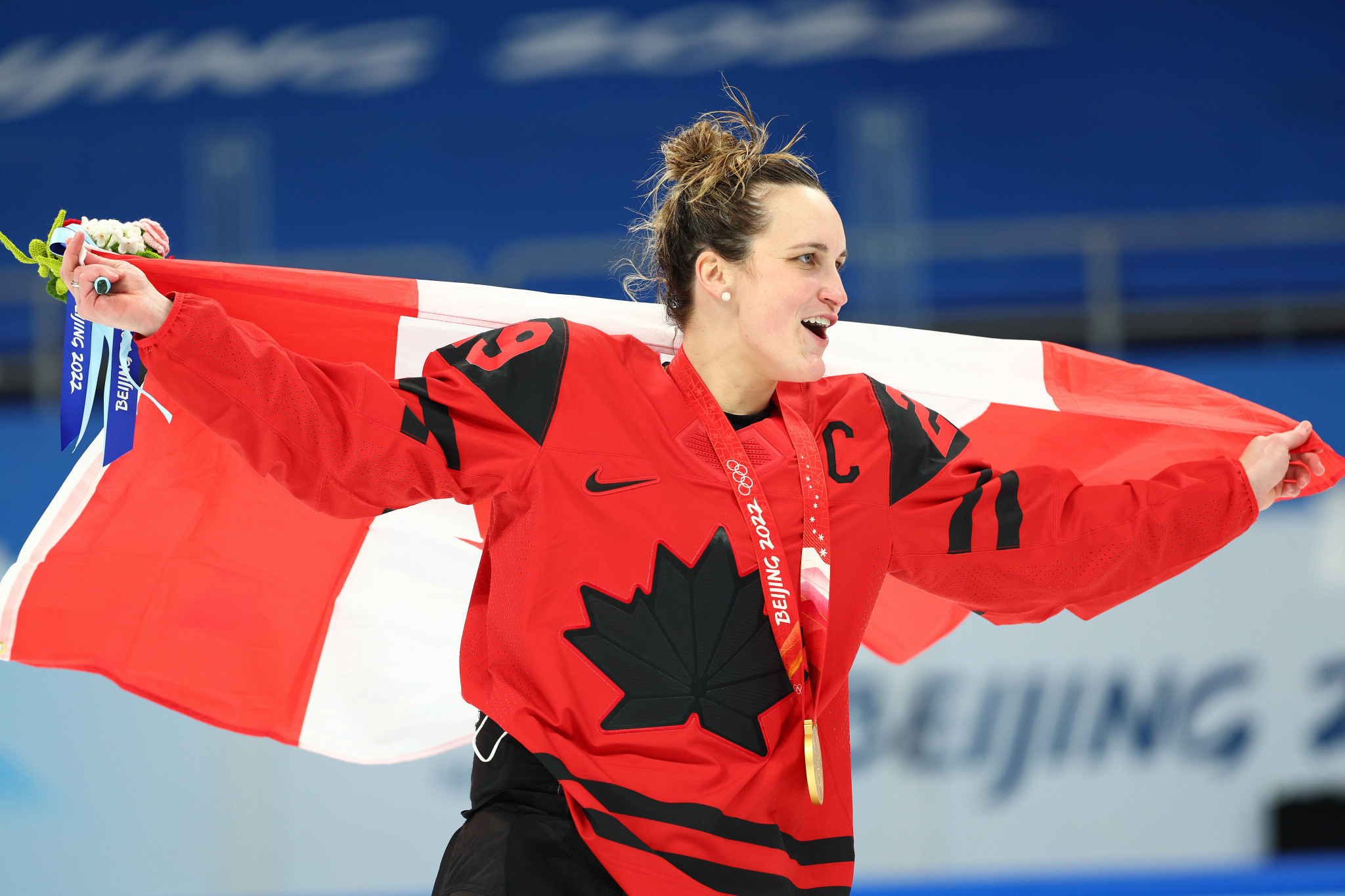 Marie-Philip Poulin won a third Olympic gold medal as Canada beat the United States in the women's ice hockey final, with the 30-year-old scoring twice ©Getty Images