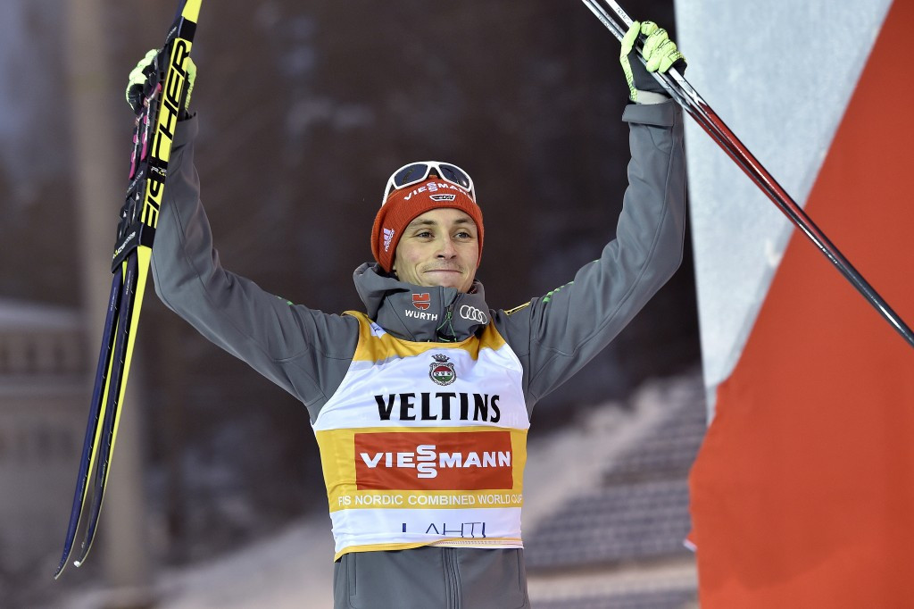 Germany's Eric Frenzel won the Nordic Combined World Cup event in Lahti in bizarre circumstances ©Getty Images