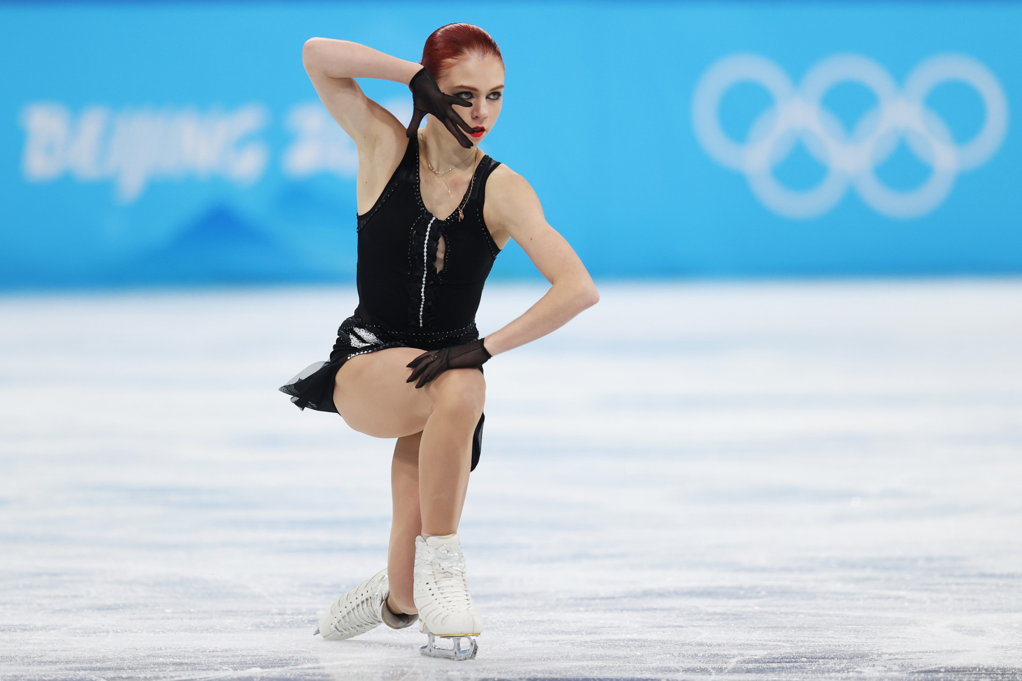 Alexandra Trusova suggested she may never skate again after finishing as the silver medallist ©Getty Images