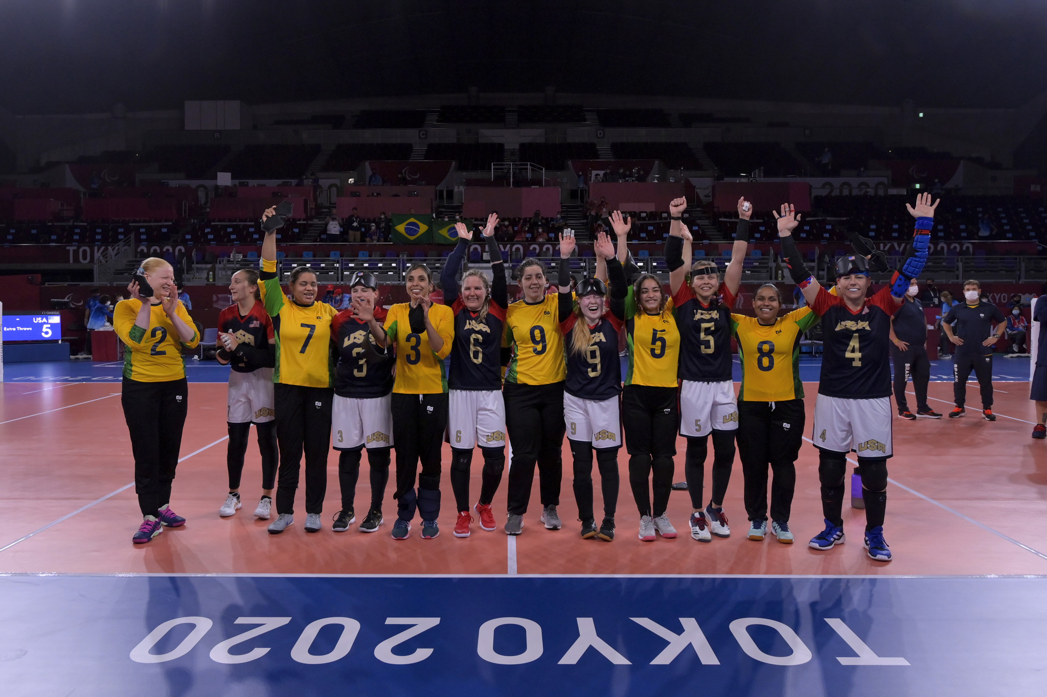 The United States beat Brazil in extra time of their semi-final in the women's goalball tournament at the Tokyo 2020 Paralympics ©Getty Images