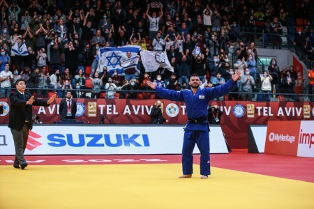 Israel's Baruch Shmailov won gold for the host nation in the men's under-66kg at the Tel Aviv Grand Slam ©IJF