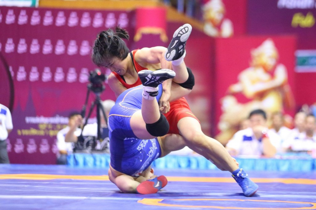 Chinese wrestlers claim hat-trick of women's freestyle golds at Asian Championships