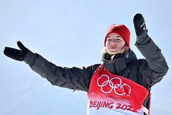 Canada's Cassie Sharpe could not defend her Olympic title, but did finish with a silver medal ©Getty Images
