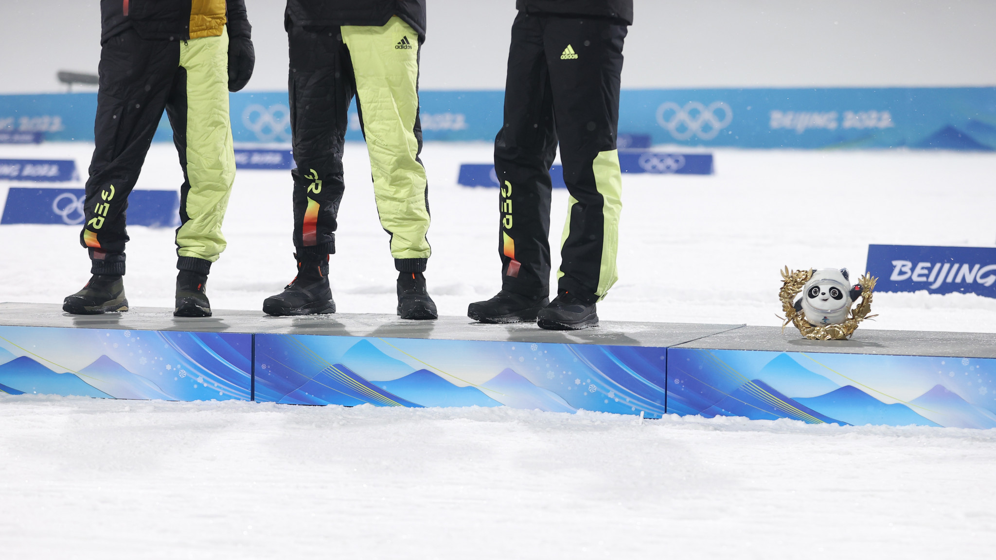 Eric Frenzel was unable to participate in the medal ceremony yesterday due close contact protocols having just got out of COVID-19 isolation ©Getty Images