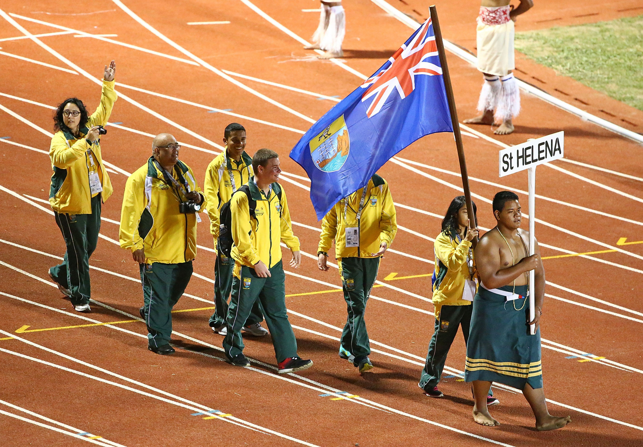 St Helena athletes at the 2015 Commonwealth Youth Games in Samoa ©Getty Images