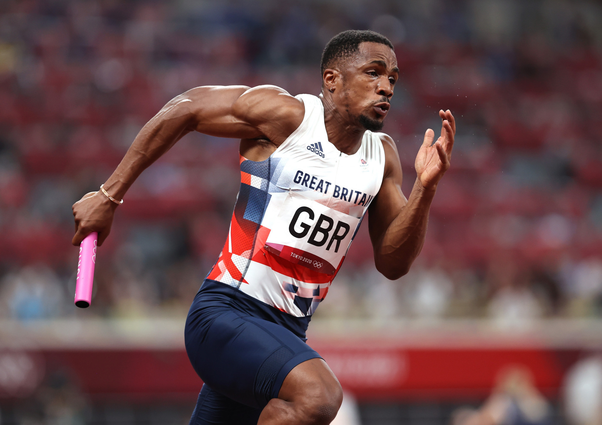 CJ Ujah helped Britain set a time of 37.51sec in the men's 4x100m relay at Tokyo 2020, but the team were disqualified after he tested positive for banned substances ©Getty Images