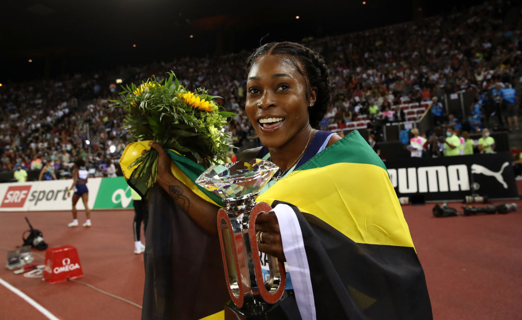Elaine Thompson-Herah will start her 2022 season at the Muller Indoor Grand Prix in Birmingham tomorrow ©Getty Images