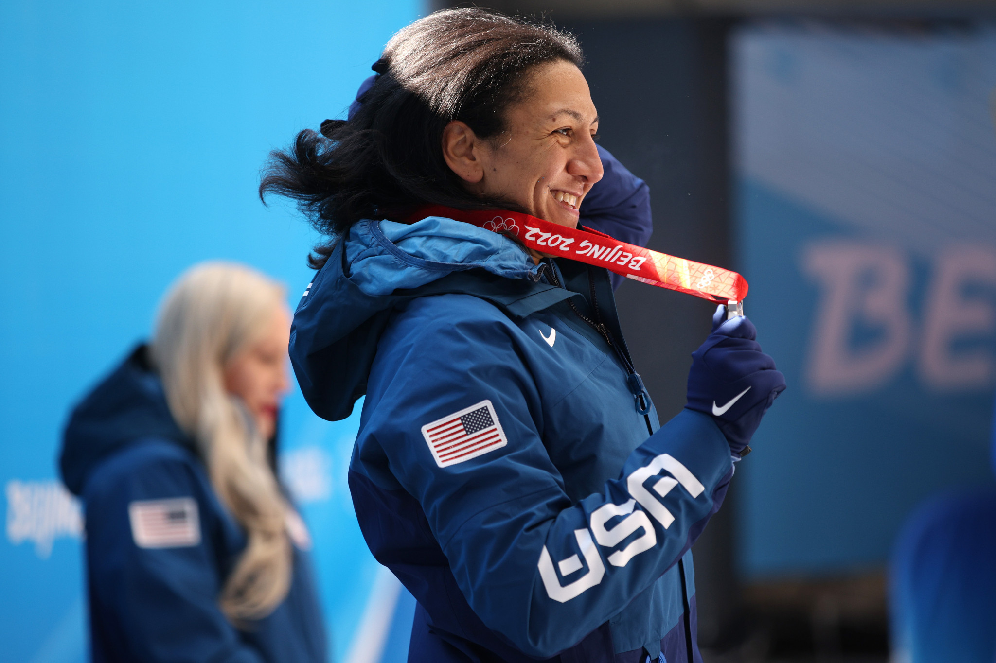 Monobob silver medallist Elana Meyers Taylor has been chosen to carry the United States flag in the Closing Ceremony of Beijing 2022 ©Getty Images