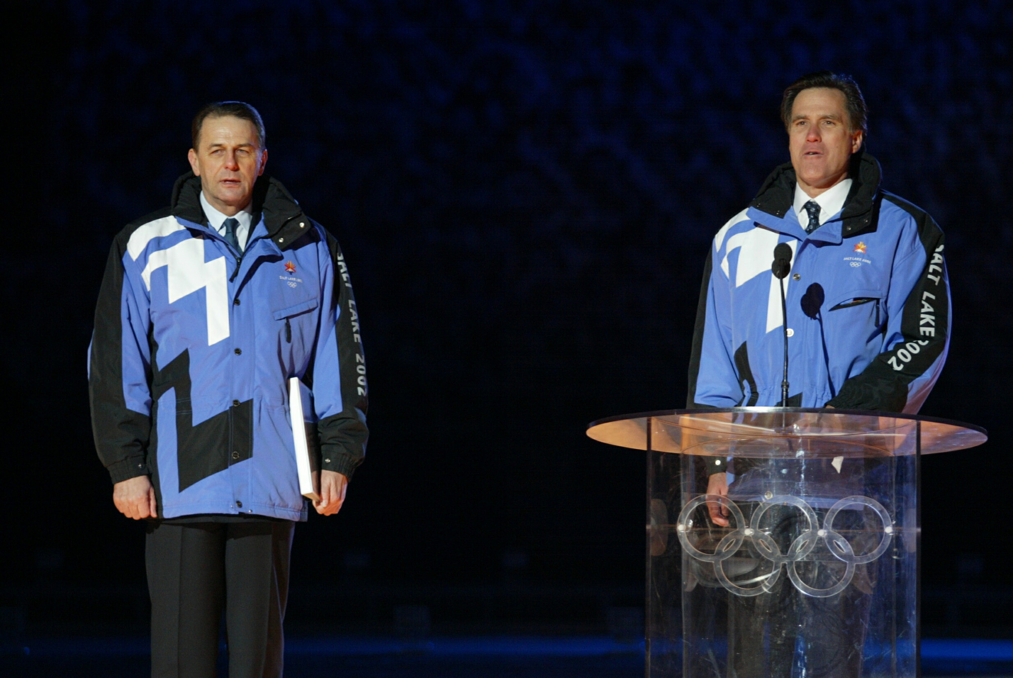Mitt Romney, right, led the Salt Lake City 2002 Organising Committee and is now backing another Winter Olympic Games bid from Utah © Getty Images
